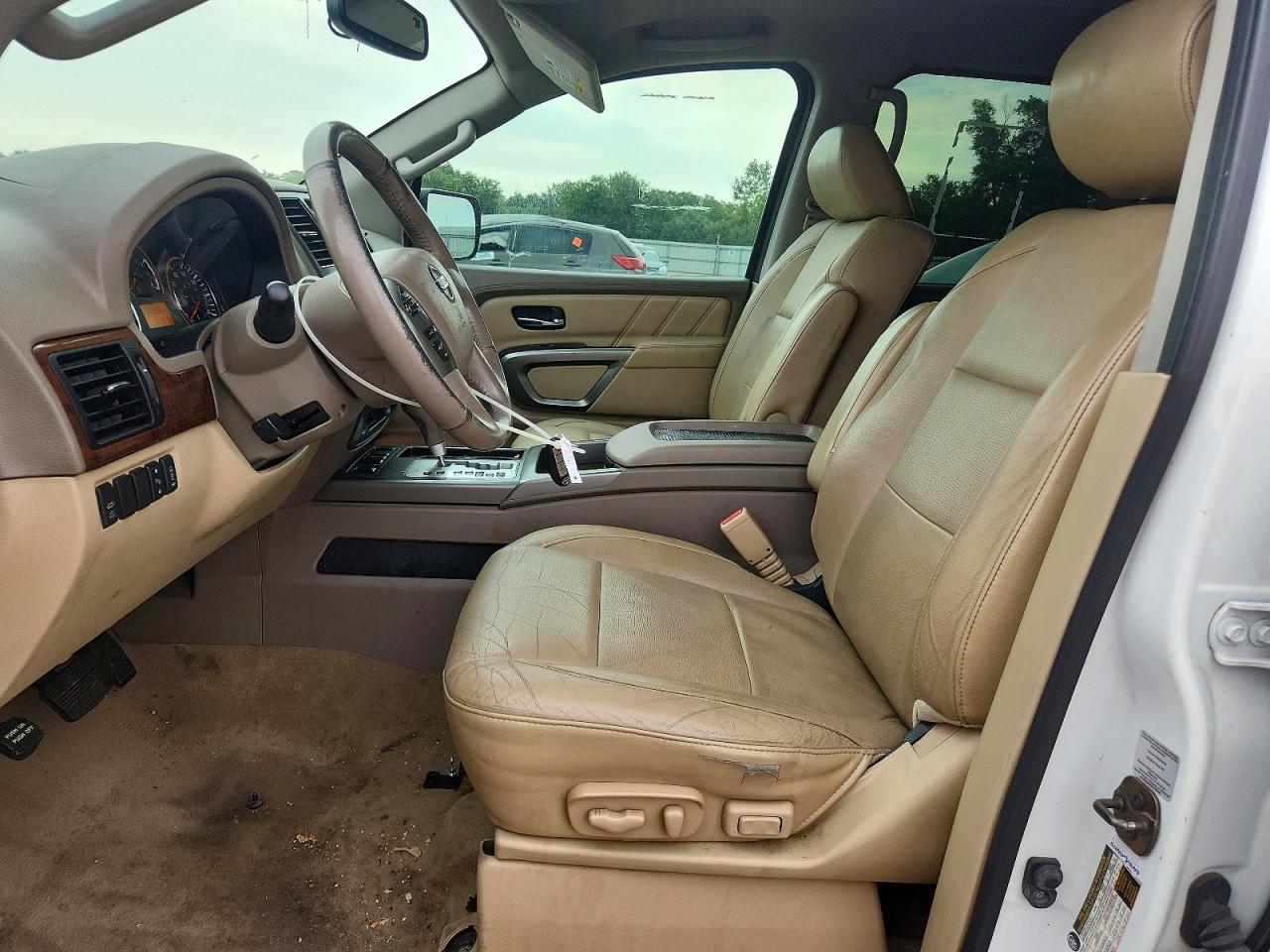 2015 Nissan Armada Sl White vin: 5N1BA0ND8FN619101