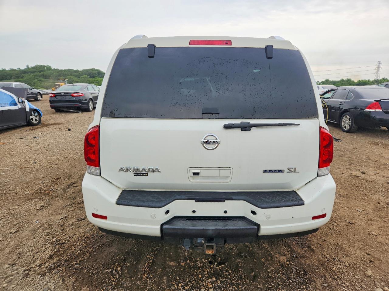 2015 Nissan Armada Sl White vin: 5N1BA0ND8FN619101