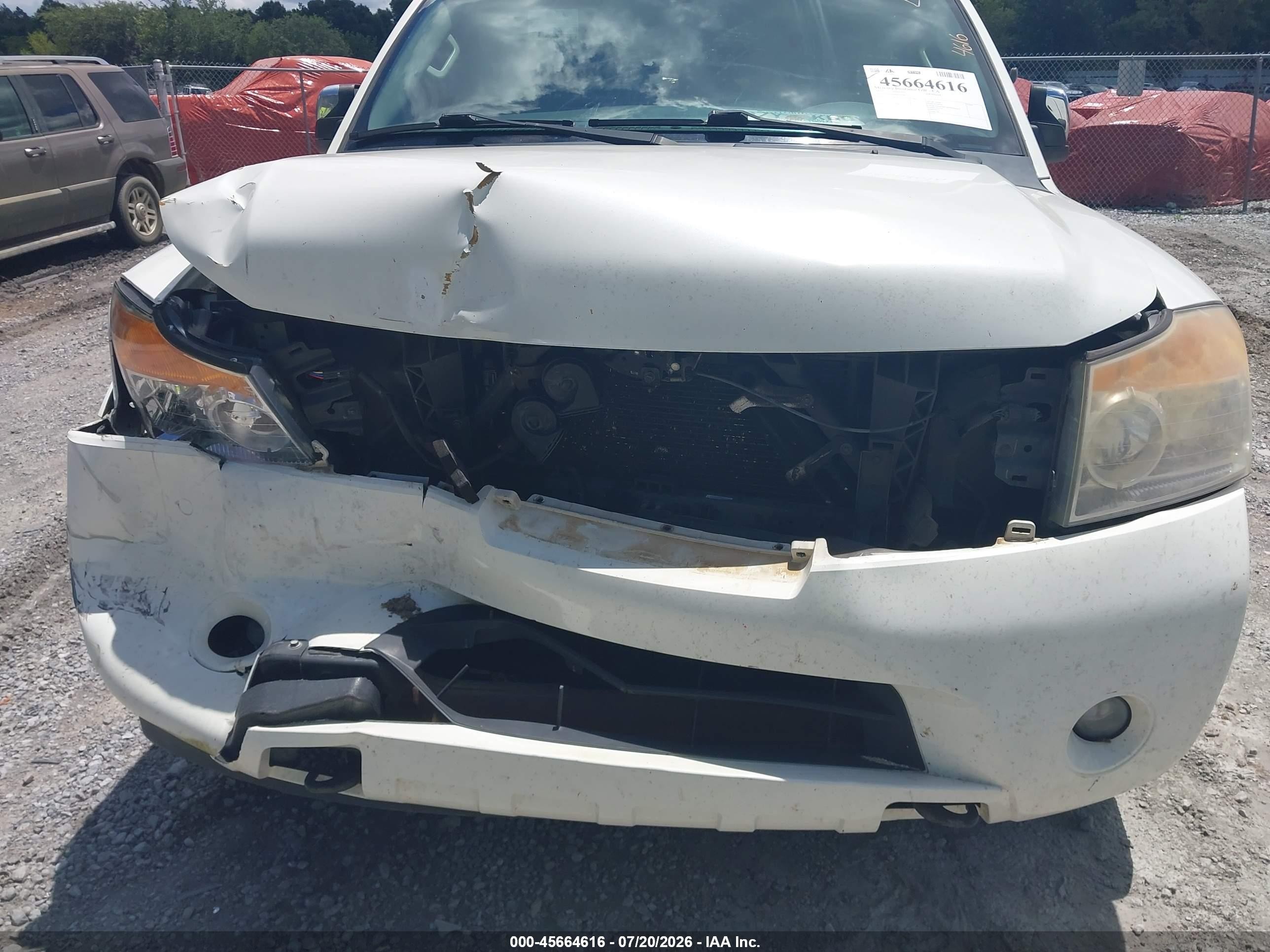 2015 Nissan Armada Sl White vin: 5N1BA0ND8FN619633