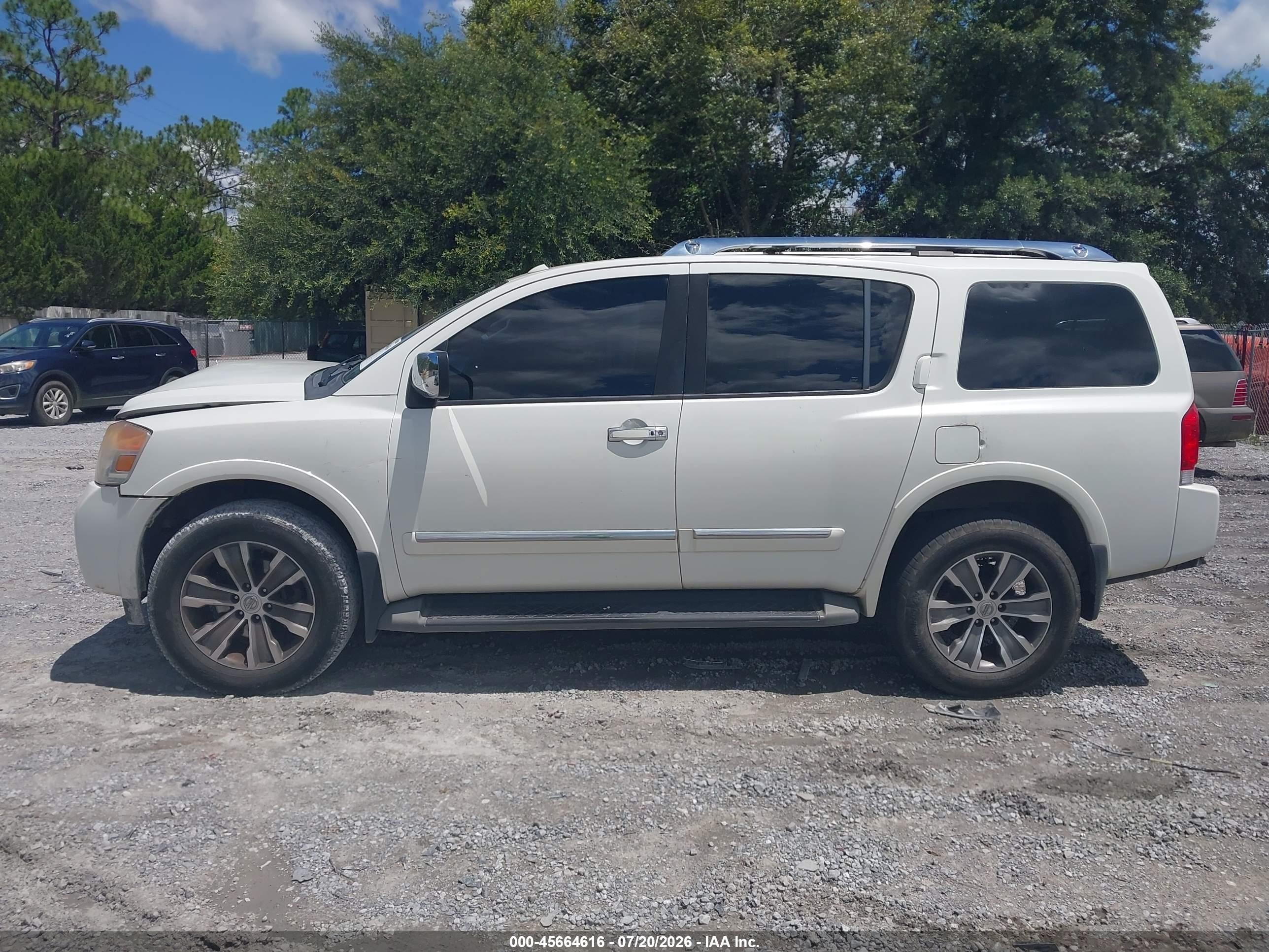 2015 Nissan Armada Sl White vin: 5N1BA0ND8FN619633