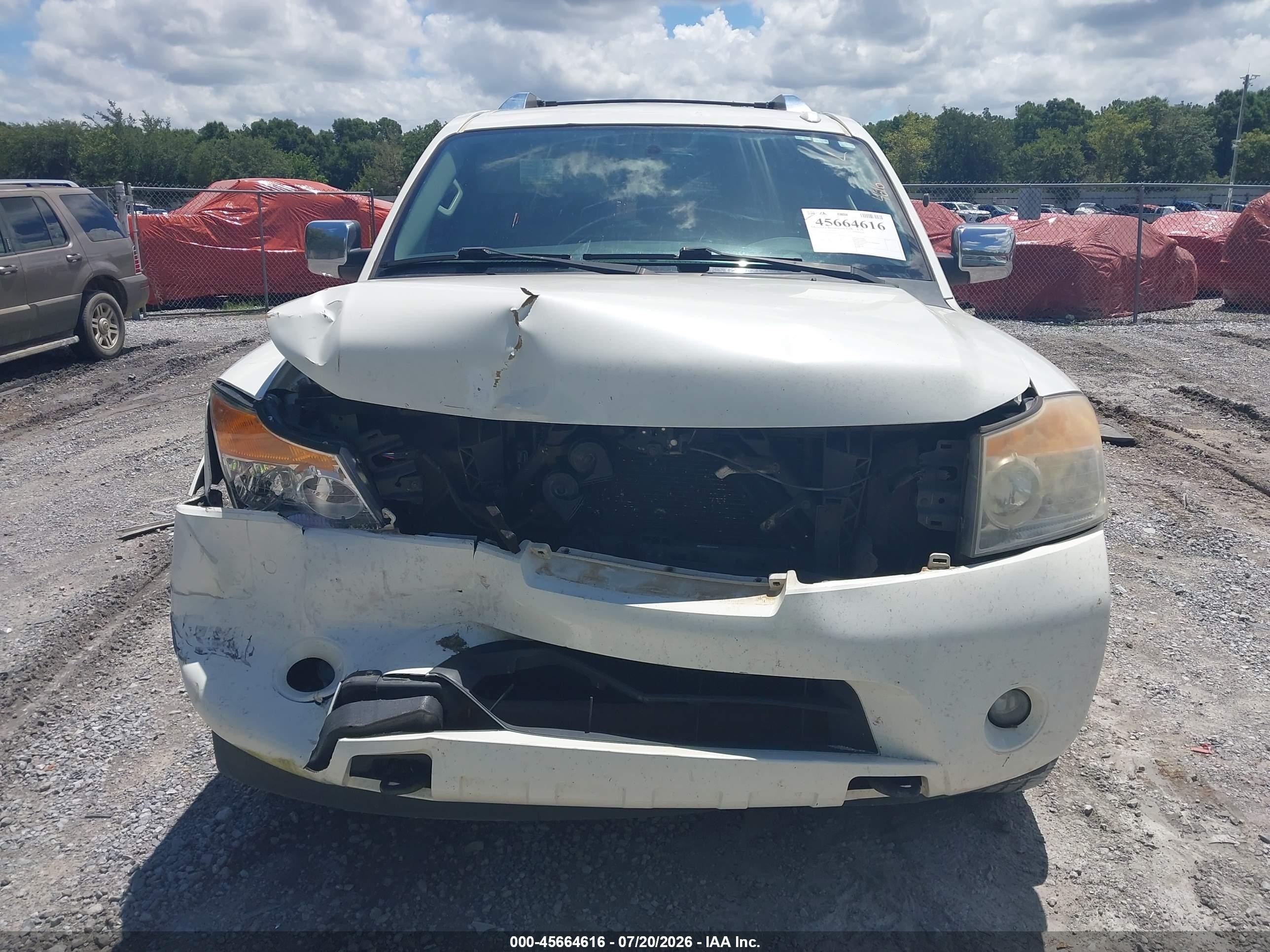 2015 Nissan Armada Sl White vin: 5N1BA0ND8FN619633
