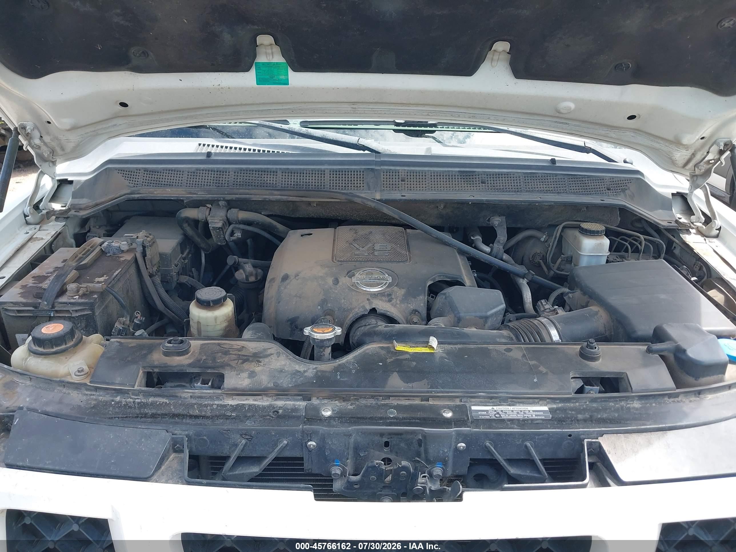 2010 Nissan Armada Se White vin: 5N1BA0ND9AN606589