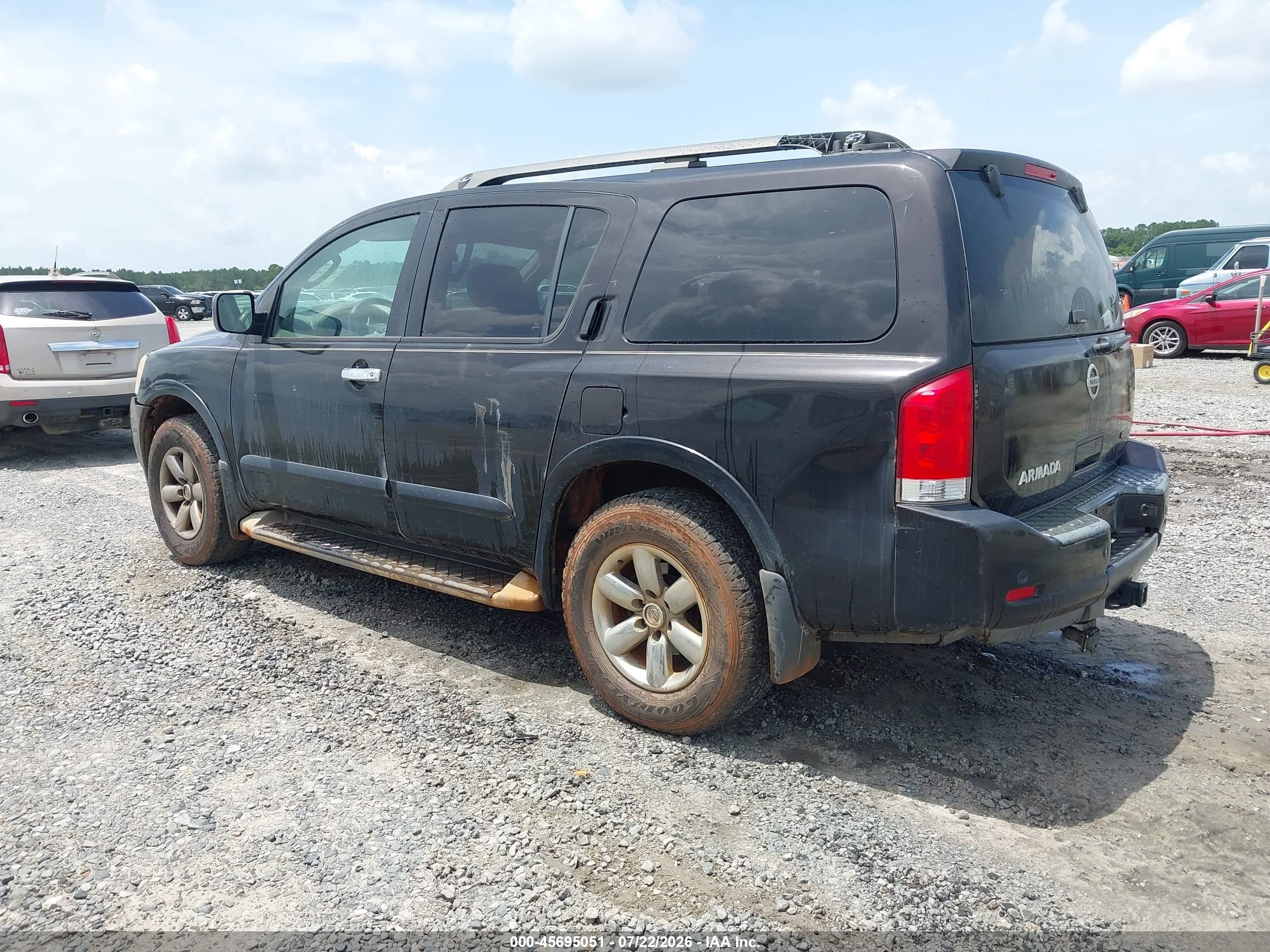 2011 Nissan Armada Sv Black vin: 5N1BA0ND9BN616072