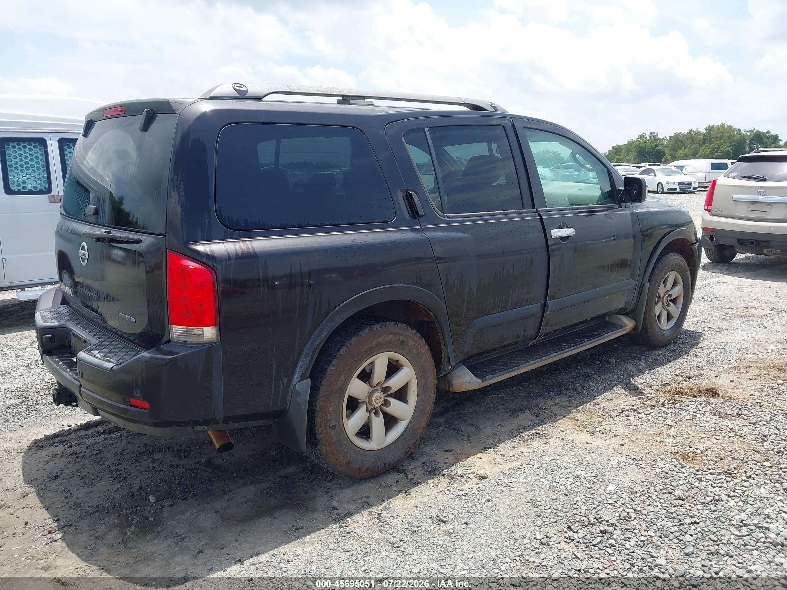2011 Nissan Armada Sv Black vin: 5N1BA0ND9BN616072