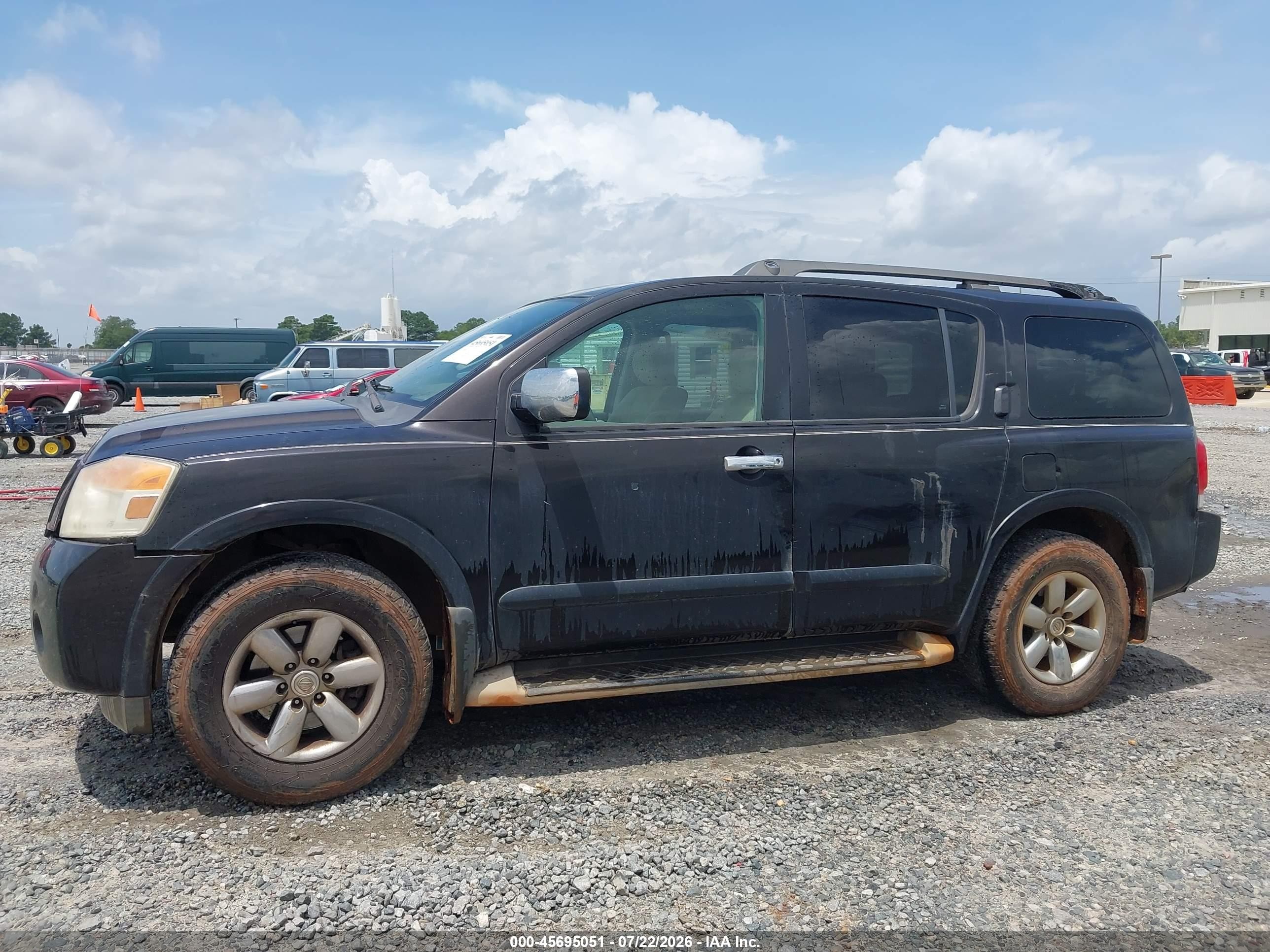 2011 Nissan Armada Sv Black vin: 5N1BA0ND9BN616072