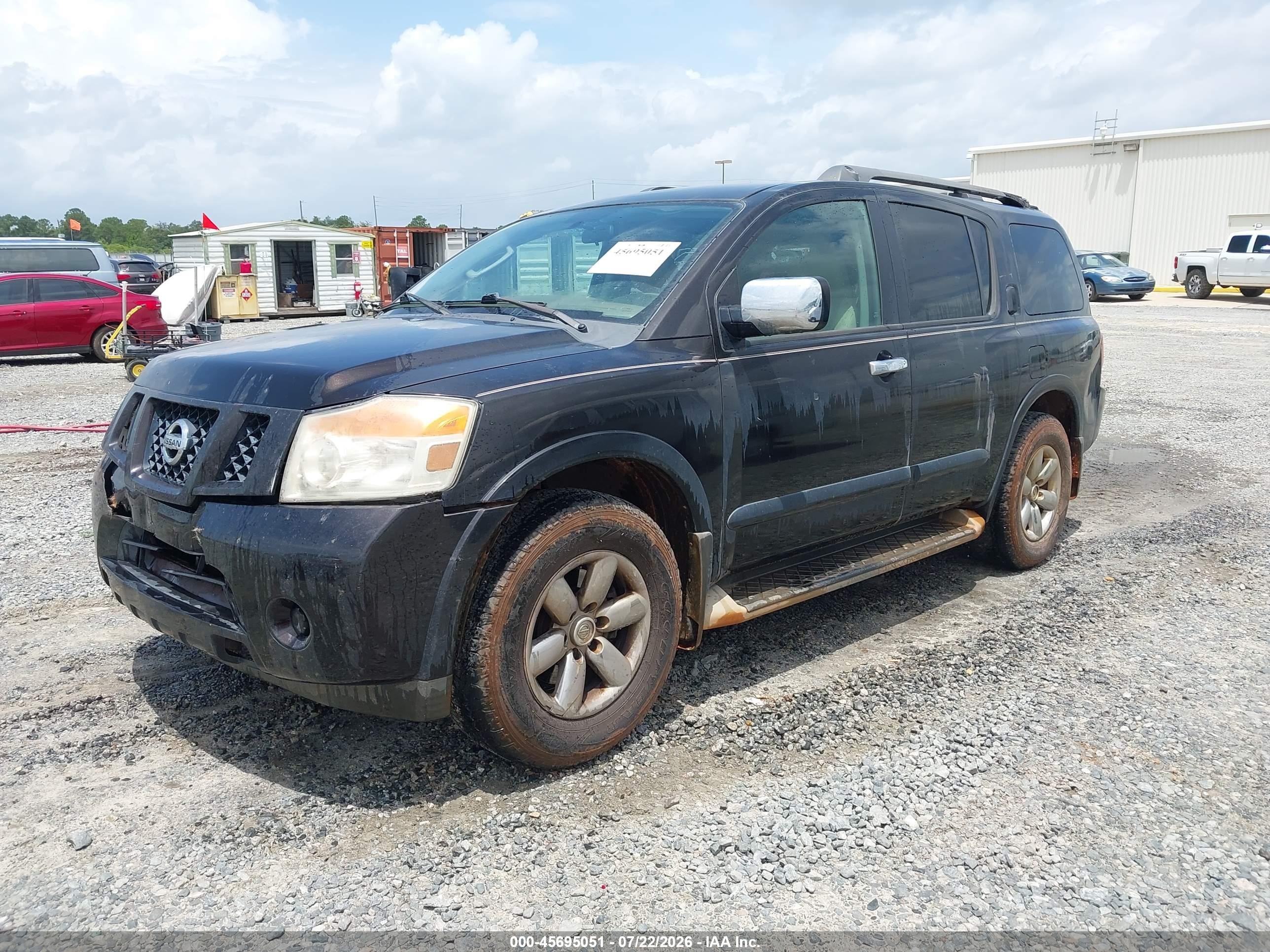 2011 Nissan Armada Sv Black vin: 5N1BA0ND9BN616072
