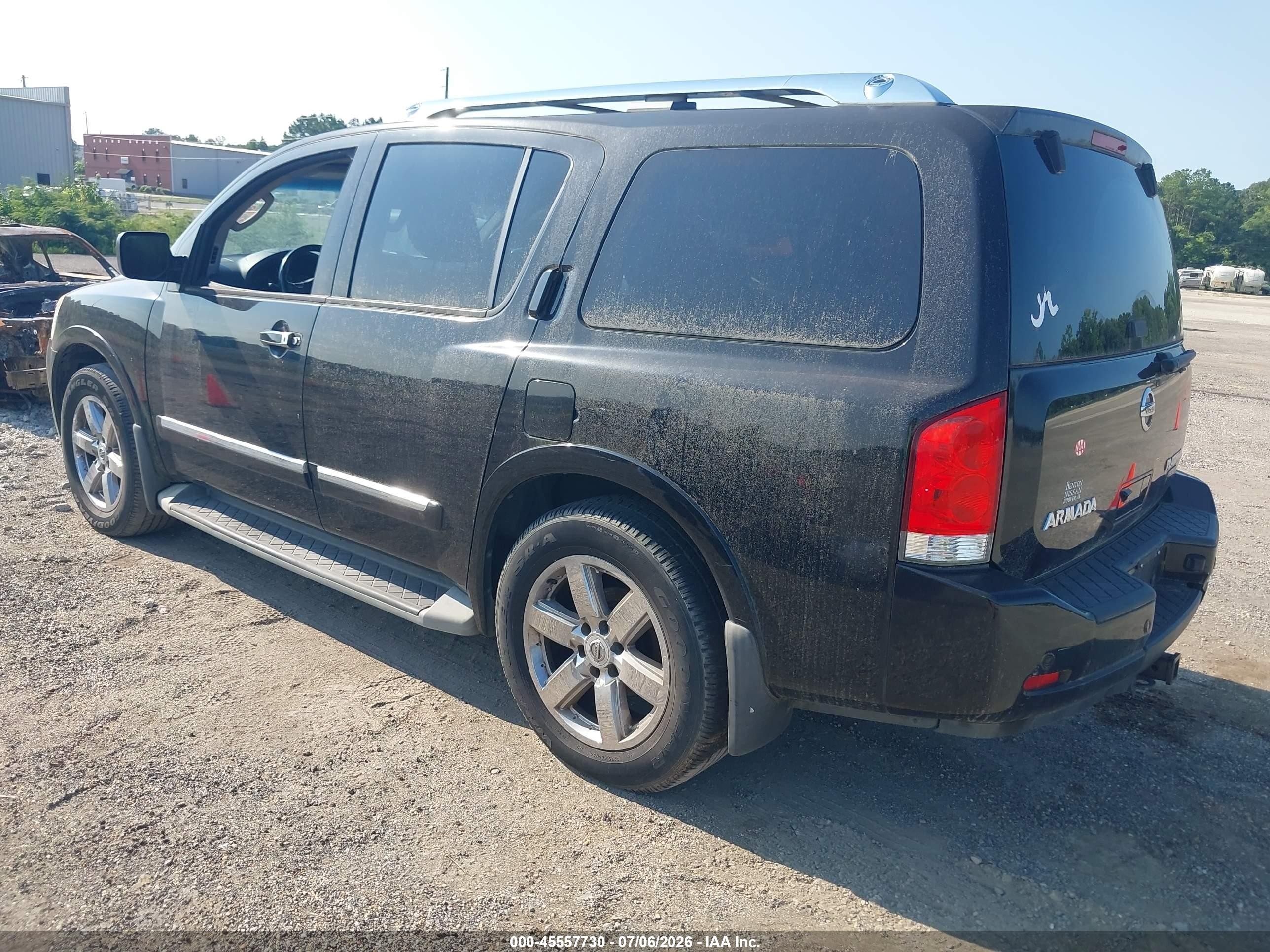 2012 Nissan Armada Platinum Black vin: 5N1BA0ND9CN612802