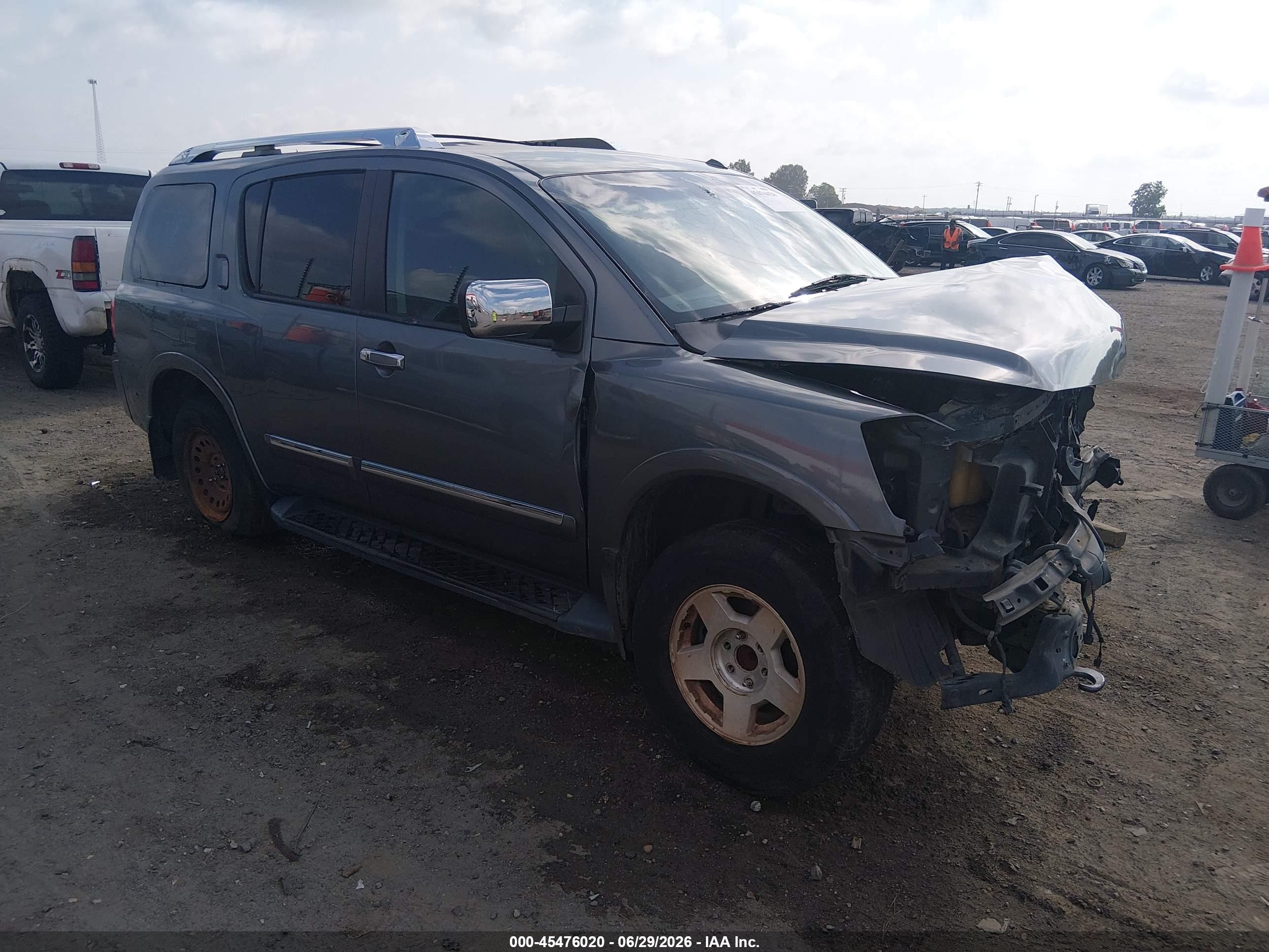 2013 Nissan Armada Sl Gray vin: 5N1BA0ND9DN610873