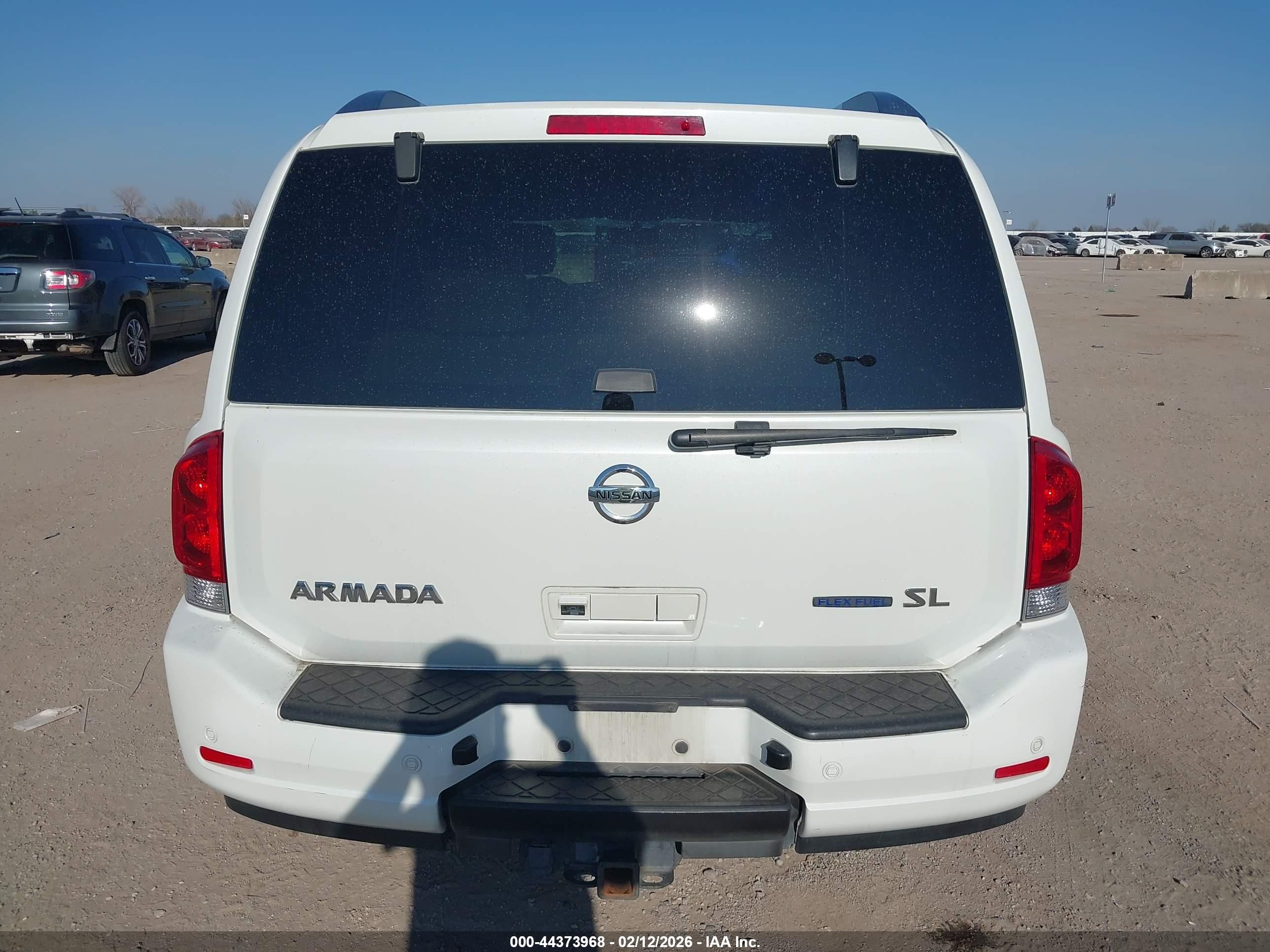 2013 Nissan Armada Sl White vin: 5N1BA0ND9DN612221