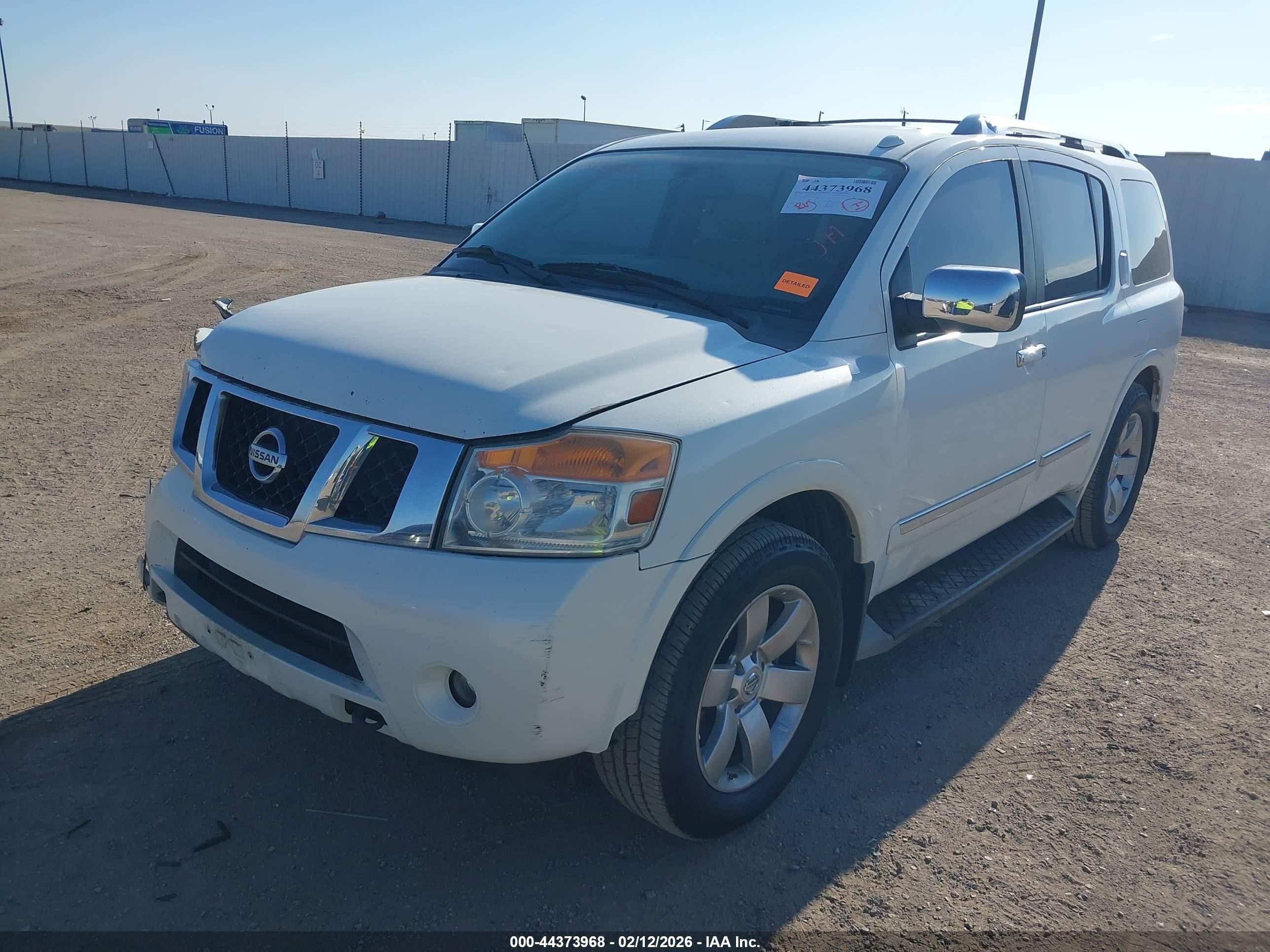 2013 Nissan Armada Sl White vin: 5N1BA0ND9DN612221