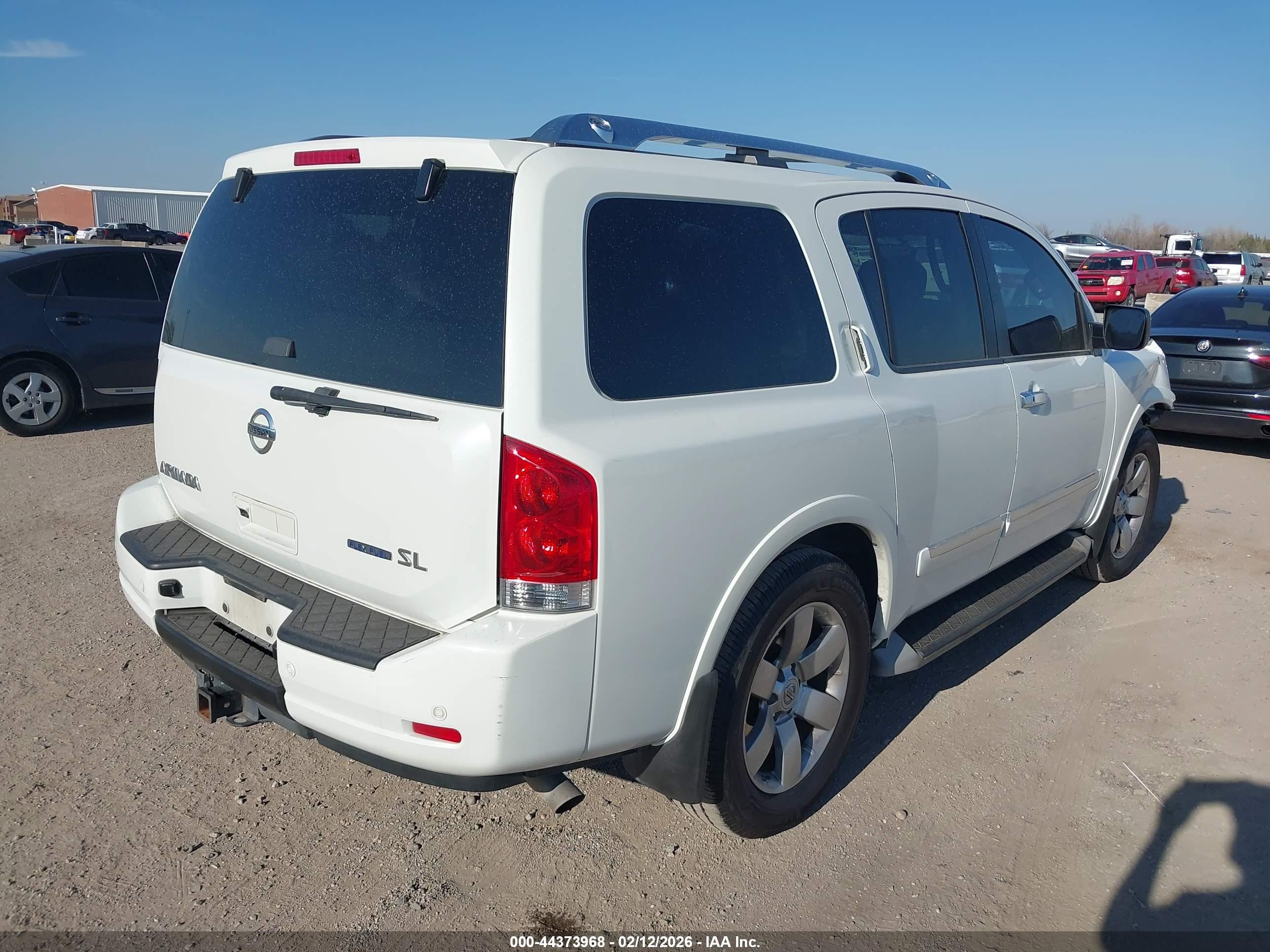 2013 Nissan Armada Sl White vin: 5N1BA0ND9DN612221