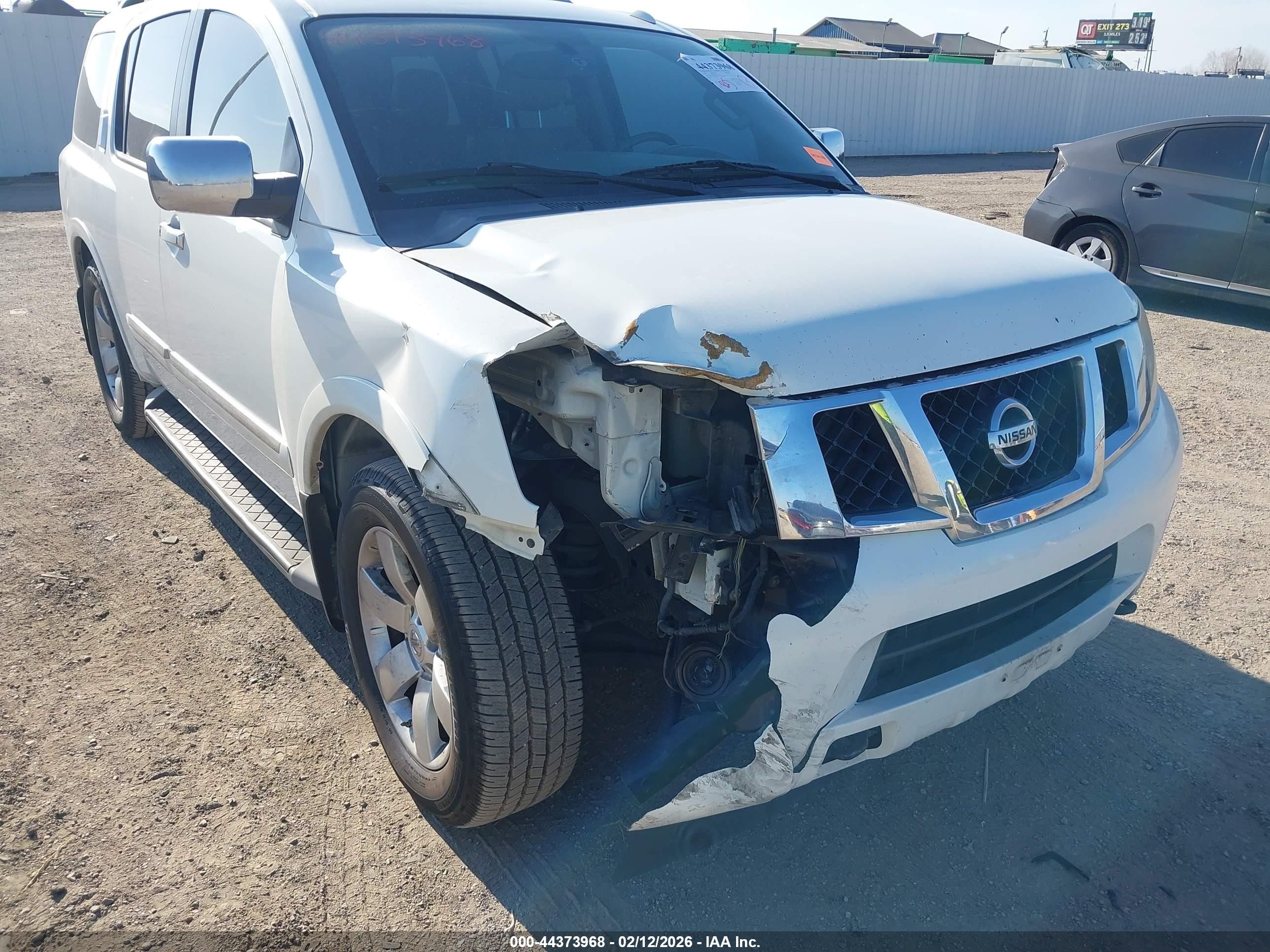 2013 Nissan Armada Sl White vin: 5N1BA0ND9DN612221