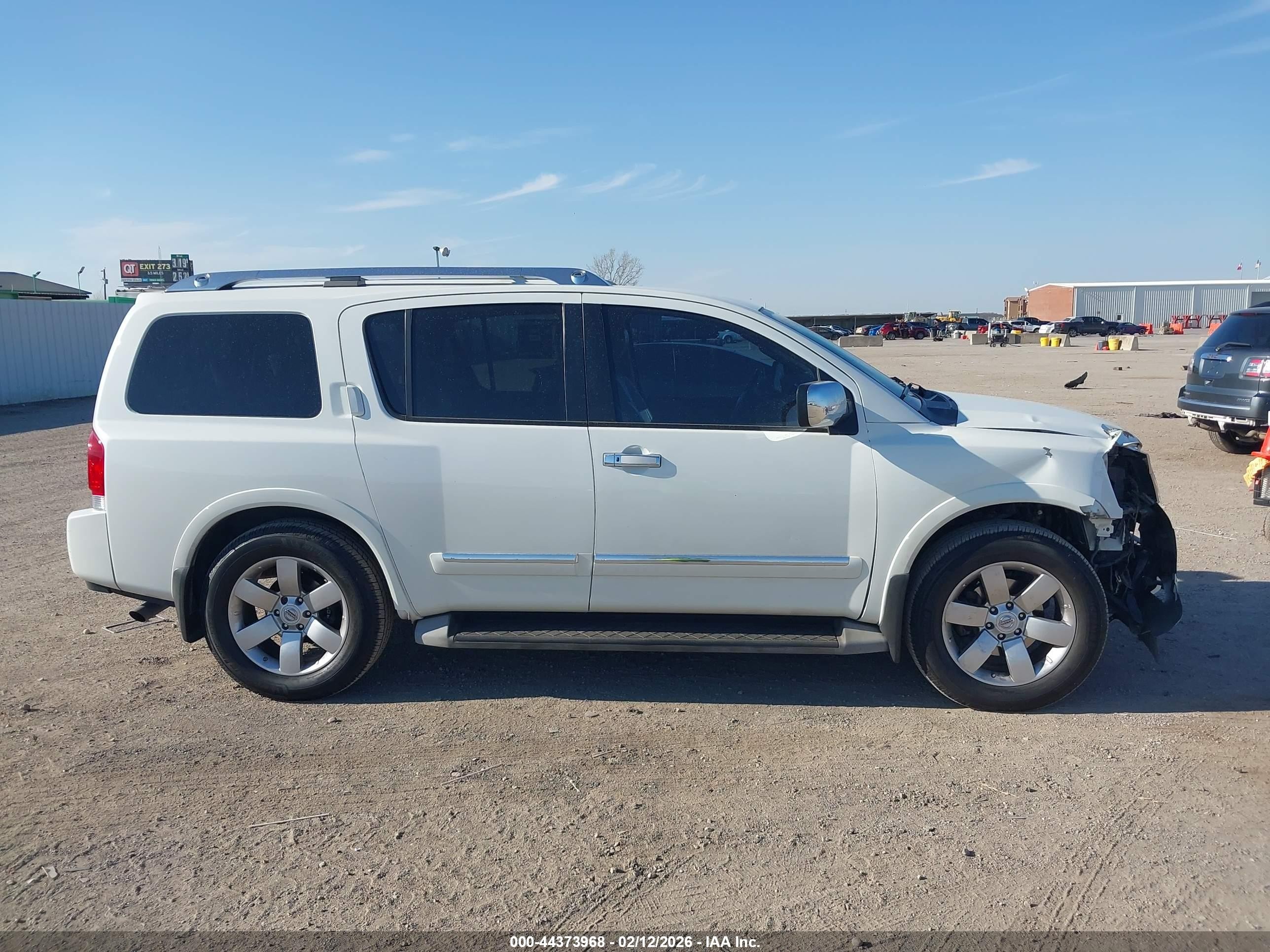 2013 Nissan Armada Sl White vin: 5N1BA0ND9DN612221