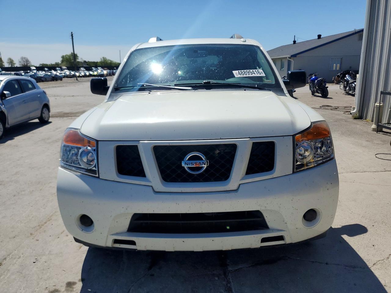 2015 Nissan Armada Sv White vin: 5N1BA0ND9FN623366