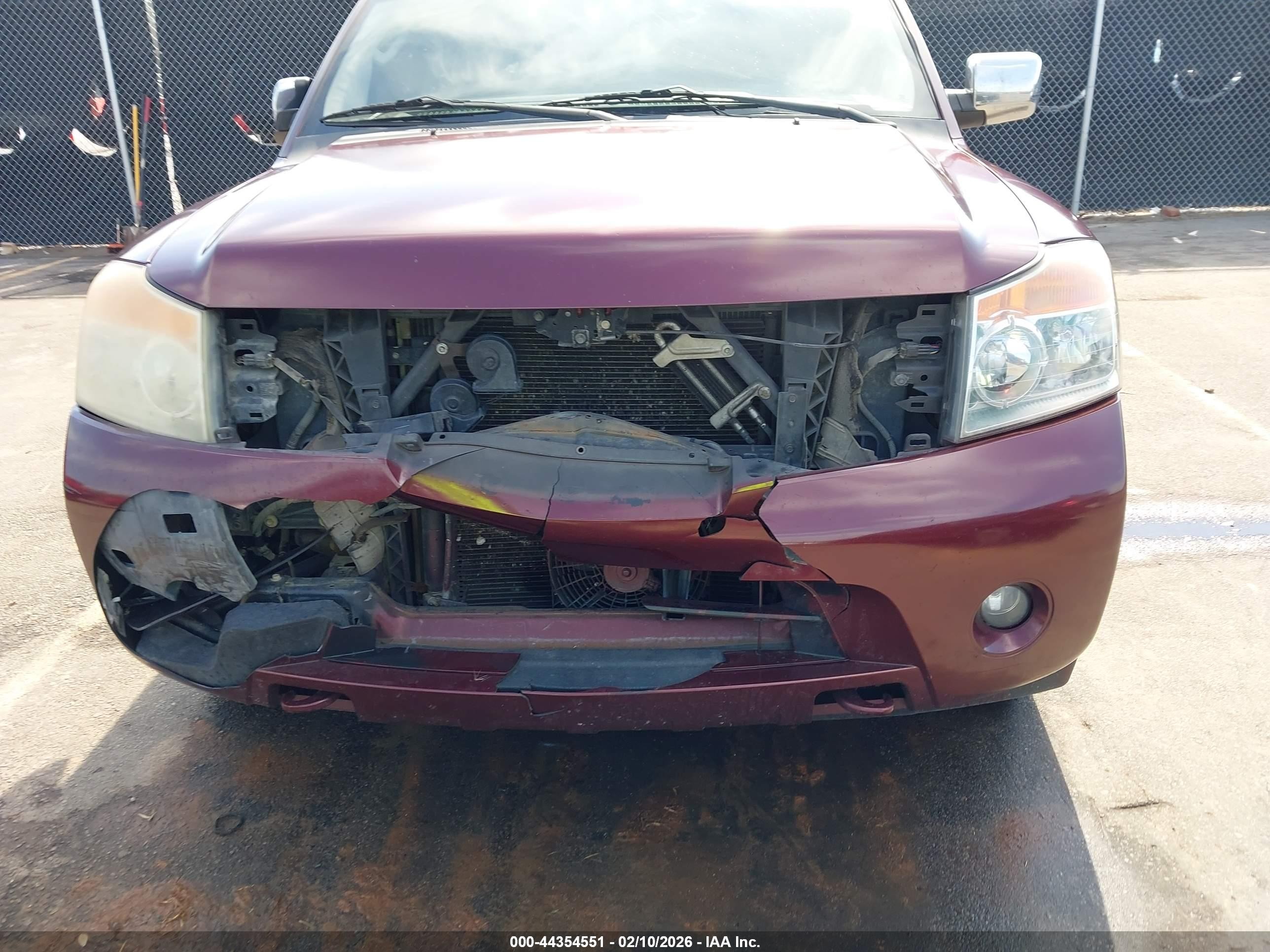 2010 Nissan Armada Titanium Burgundy vin: 5N1BA0NDXAN621716