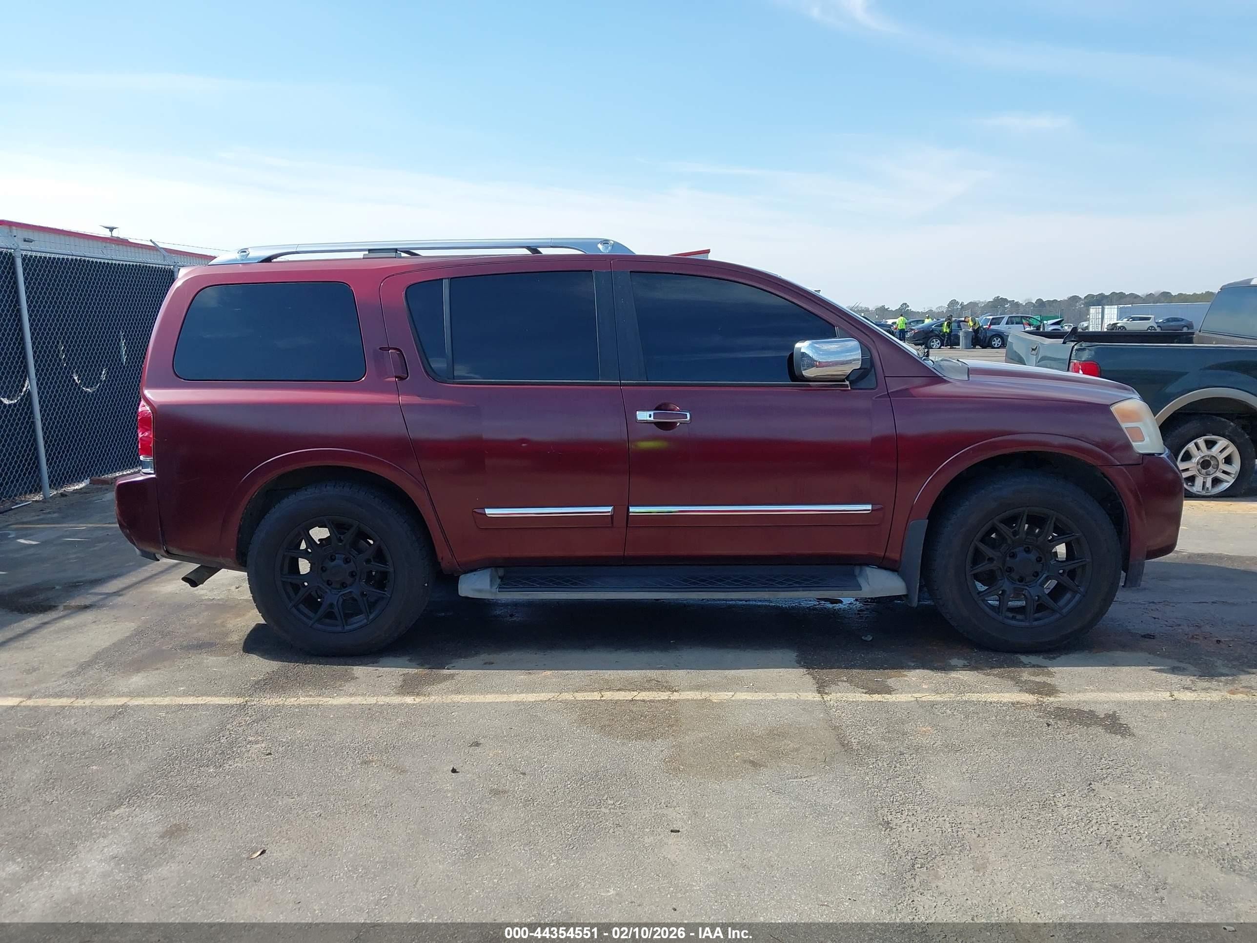 2010 Nissan Armada Titanium Burgundy vin: 5N1BA0NDXAN621716