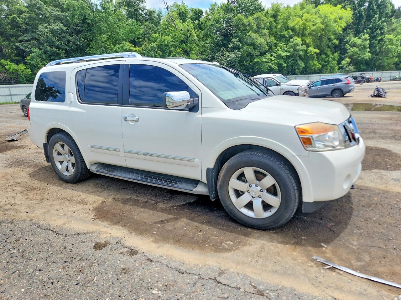 2011 Nissan Armada Sv Белый vin: 5N1BA0NDXBN601144