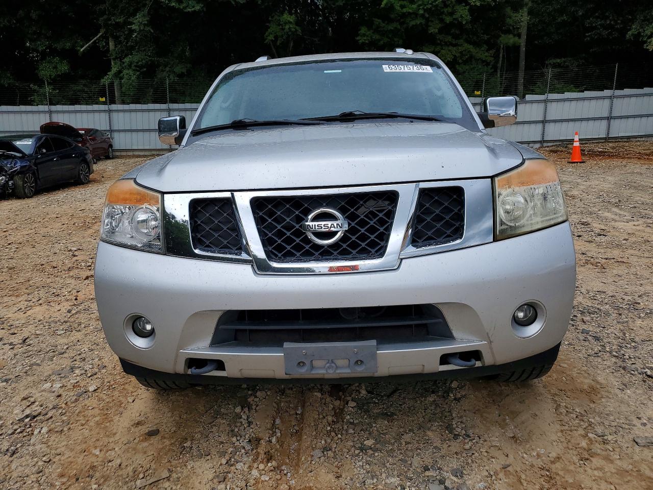 2012 Nissan Armada Sv Silver vin: 5N1BA0NDXCN604854