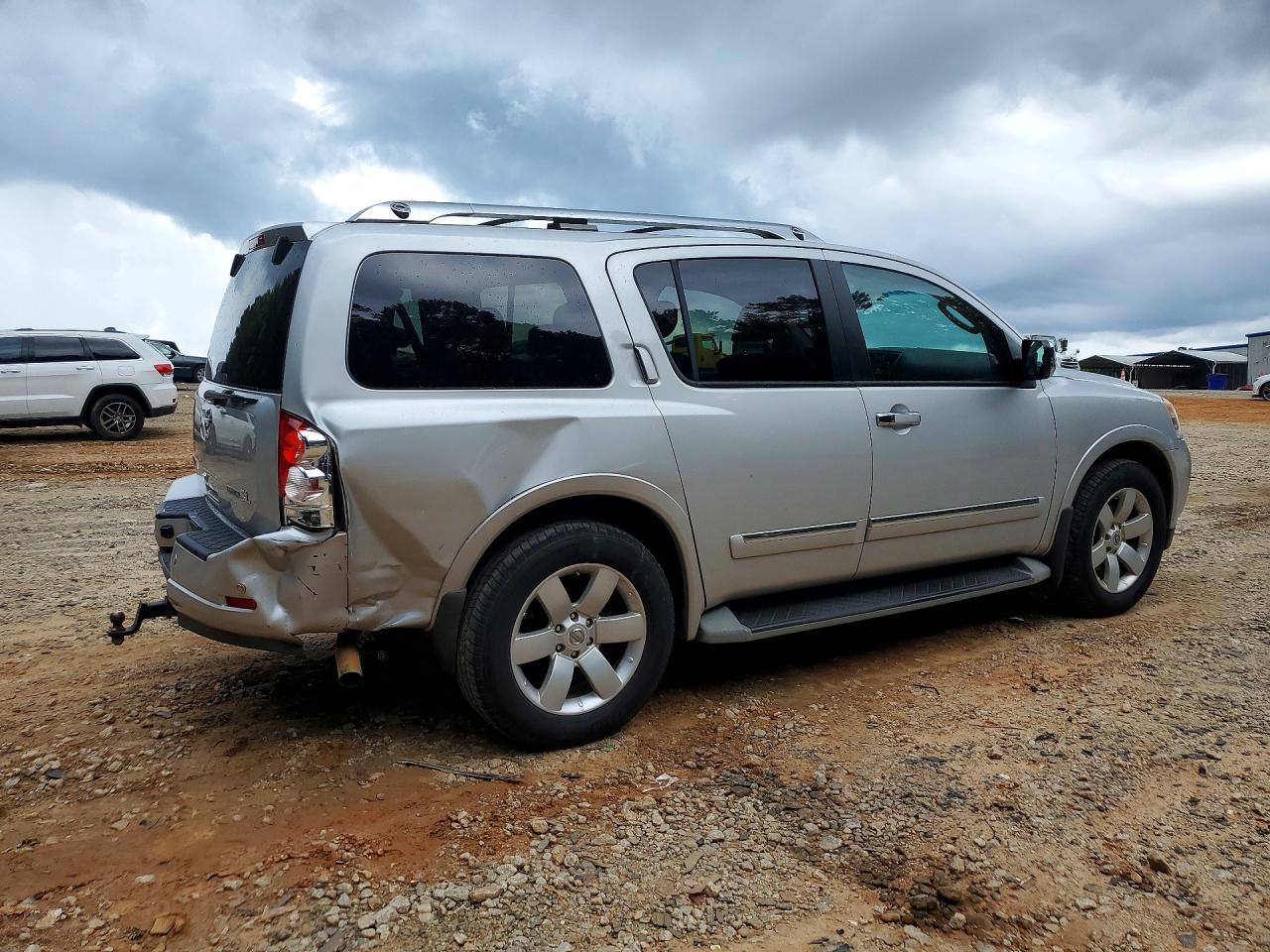 2012 Nissan Armada Sv Silver vin: 5N1BA0NDXCN604854