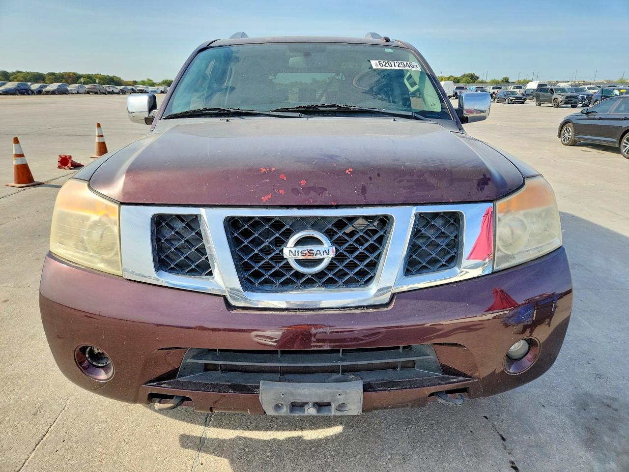 2013 Nissan Armada Sv Maroon vin: 5N1BA0NDXDN607044