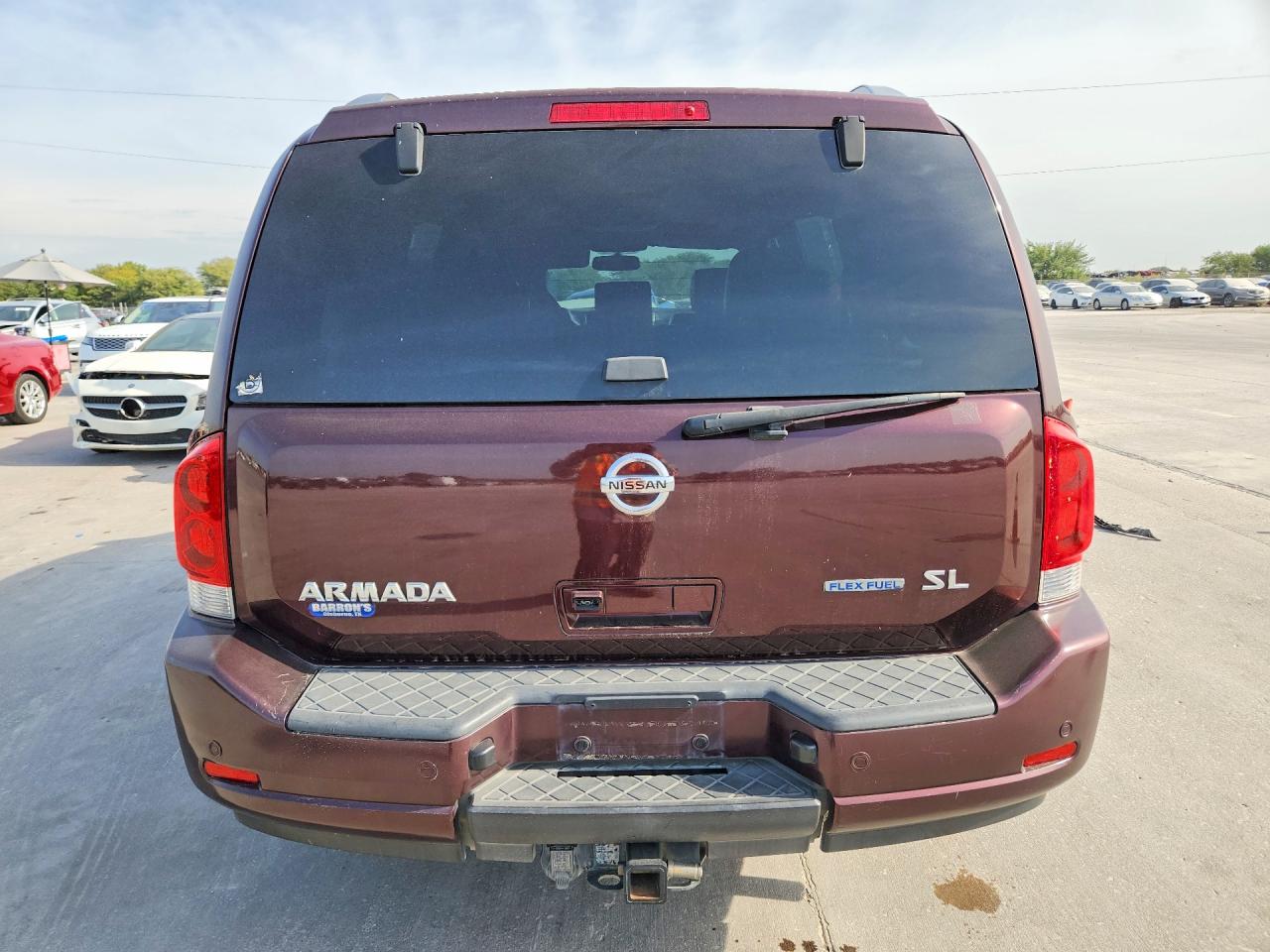 2013 Nissan Armada Sv Maroon vin: 5N1BA0NDXDN607044
