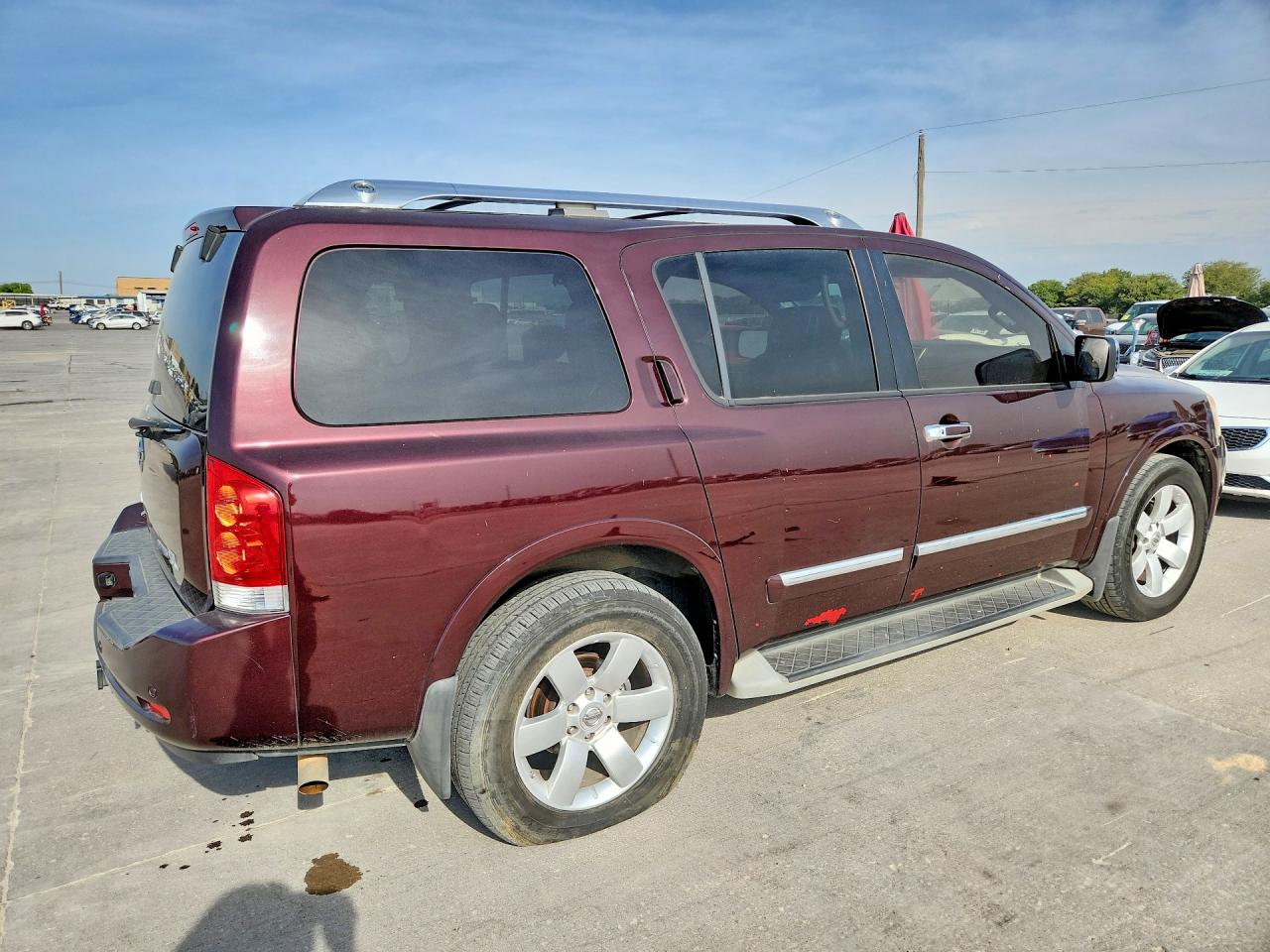2013 Nissan Armada Sv Maroon vin: 5N1BA0NDXDN607044