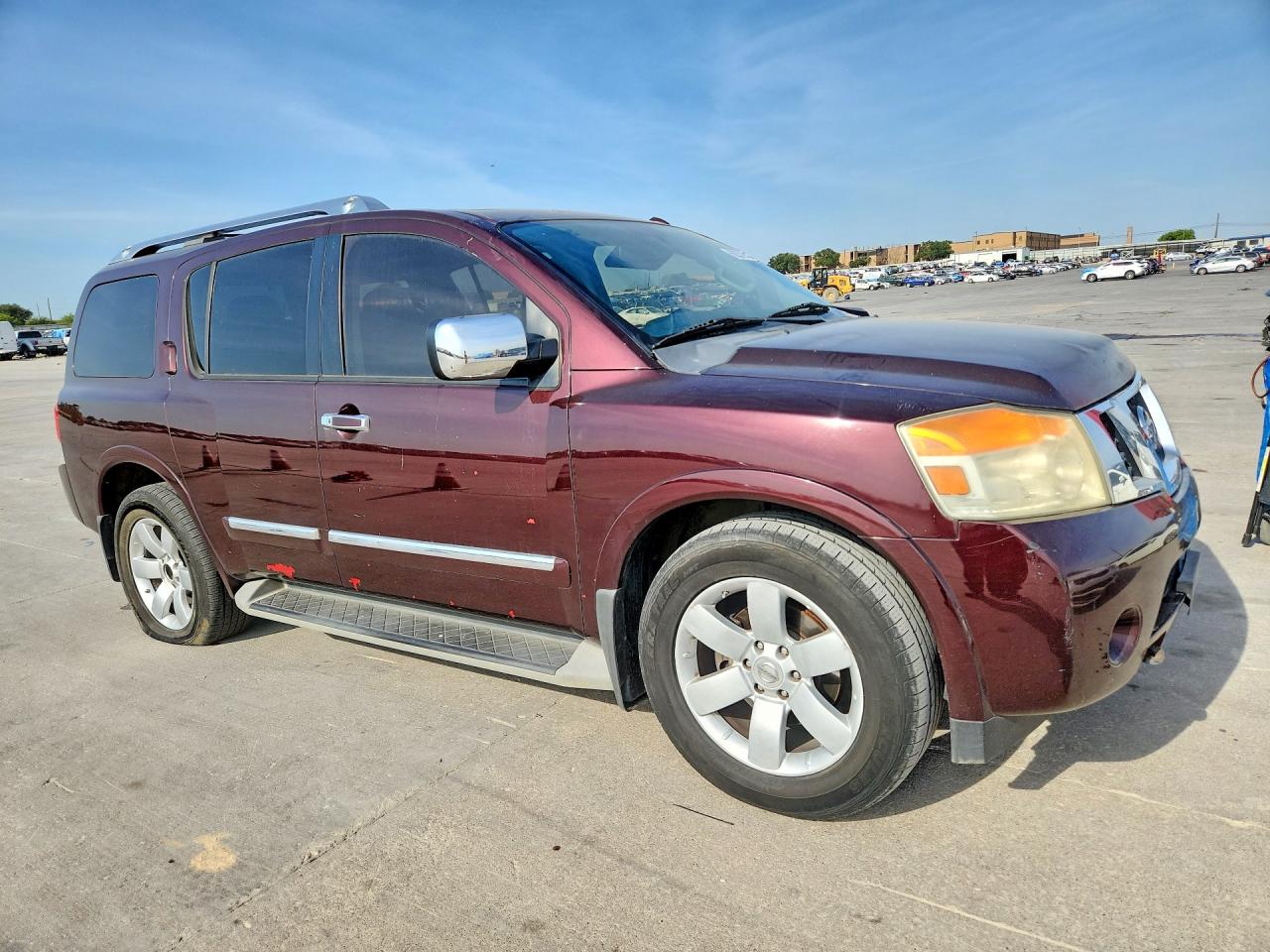 2013 Nissan Armada Sv Maroon vin: 5N1BA0NDXDN607044