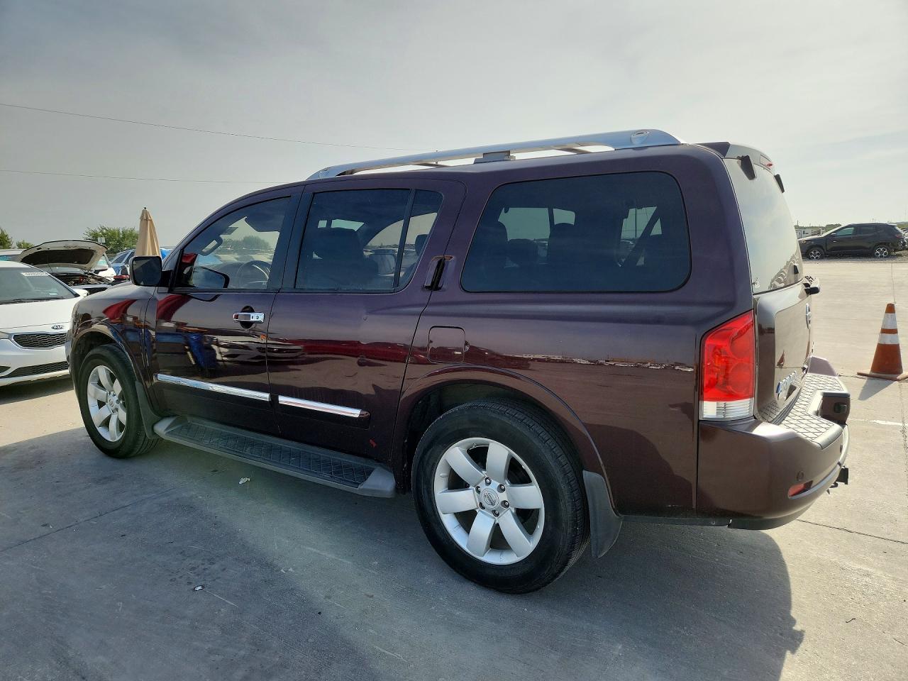 2013 Nissan Armada Sv Maroon vin: 5N1BA0NDXDN607044