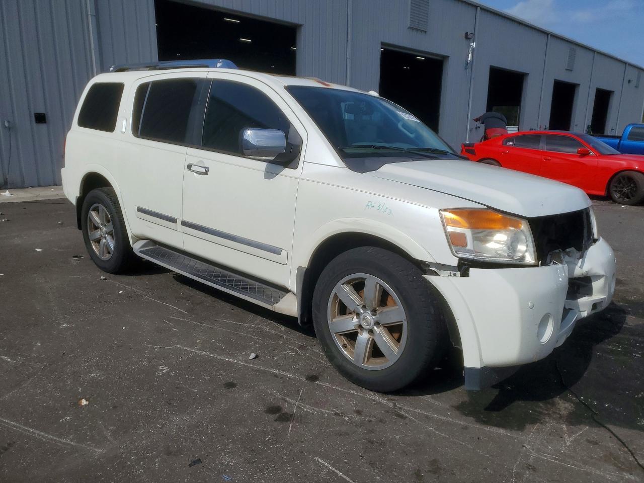 2013 Nissan Armada Sv White vin: 5N1BA0NDXDN614768