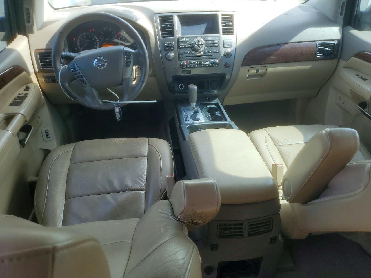 2013 Nissan Armada Sv White vin: 5N1BA0NDXDN614768