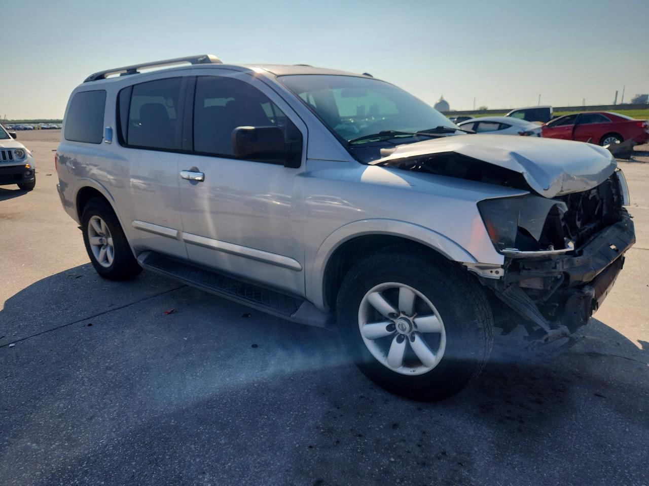2015 Nissan Armada Sv Silver vin: 5N1BA0NDXFN617642