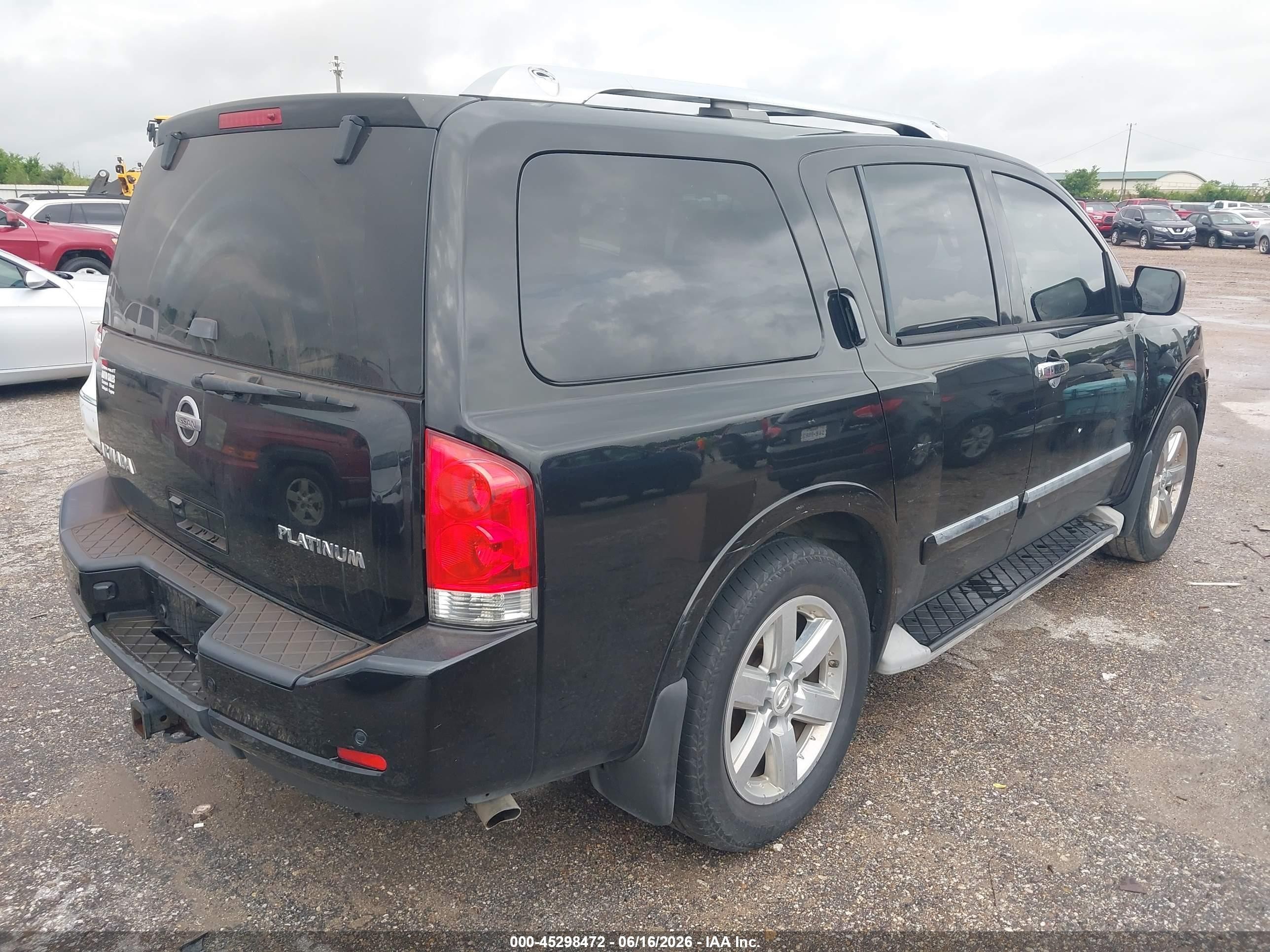 2010 Nissan Armada Platinum Black vin: 5N1BA0NE0AN618994