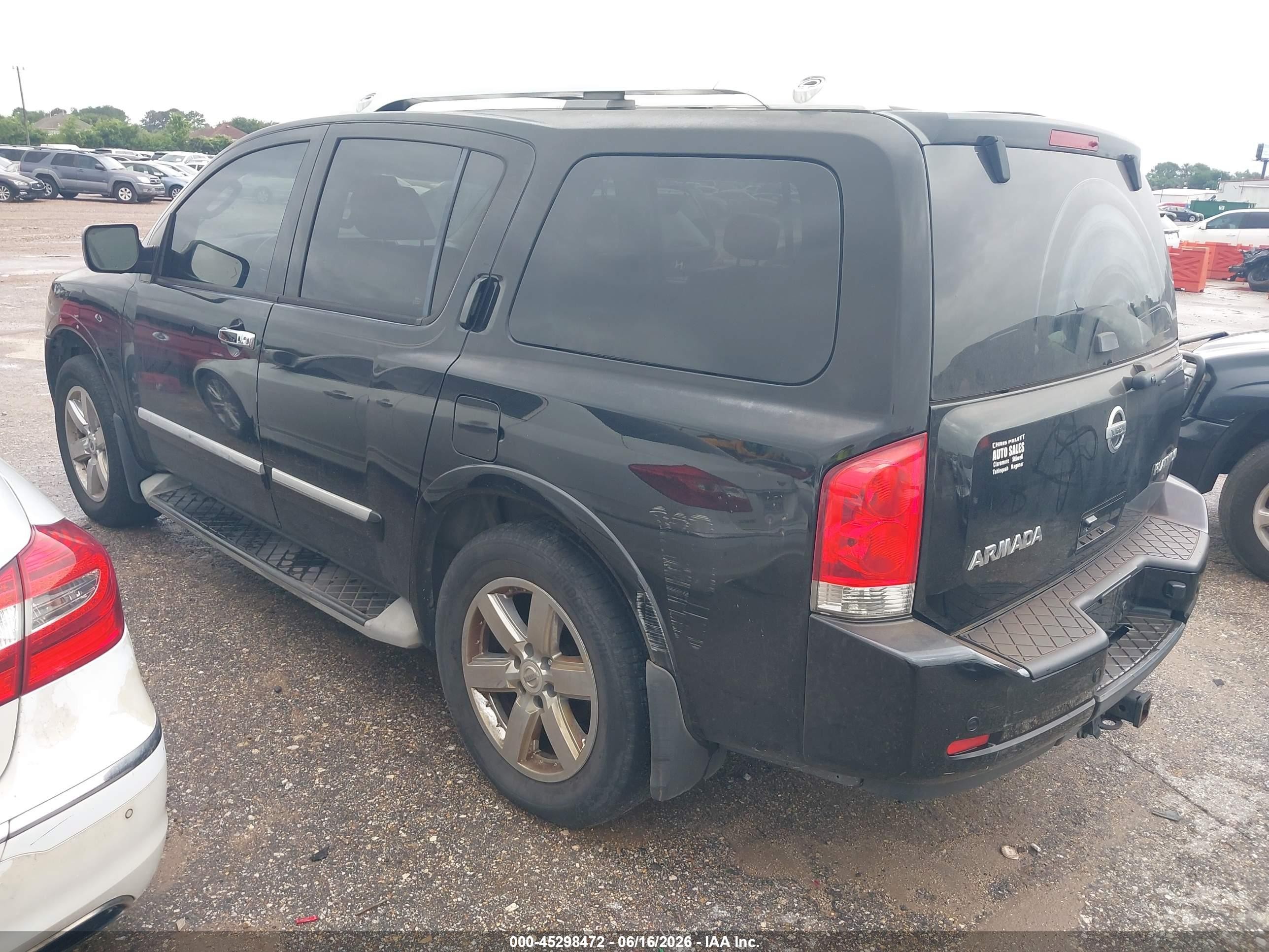 2010 Nissan Armada Platinum Black vin: 5N1BA0NE0AN618994
