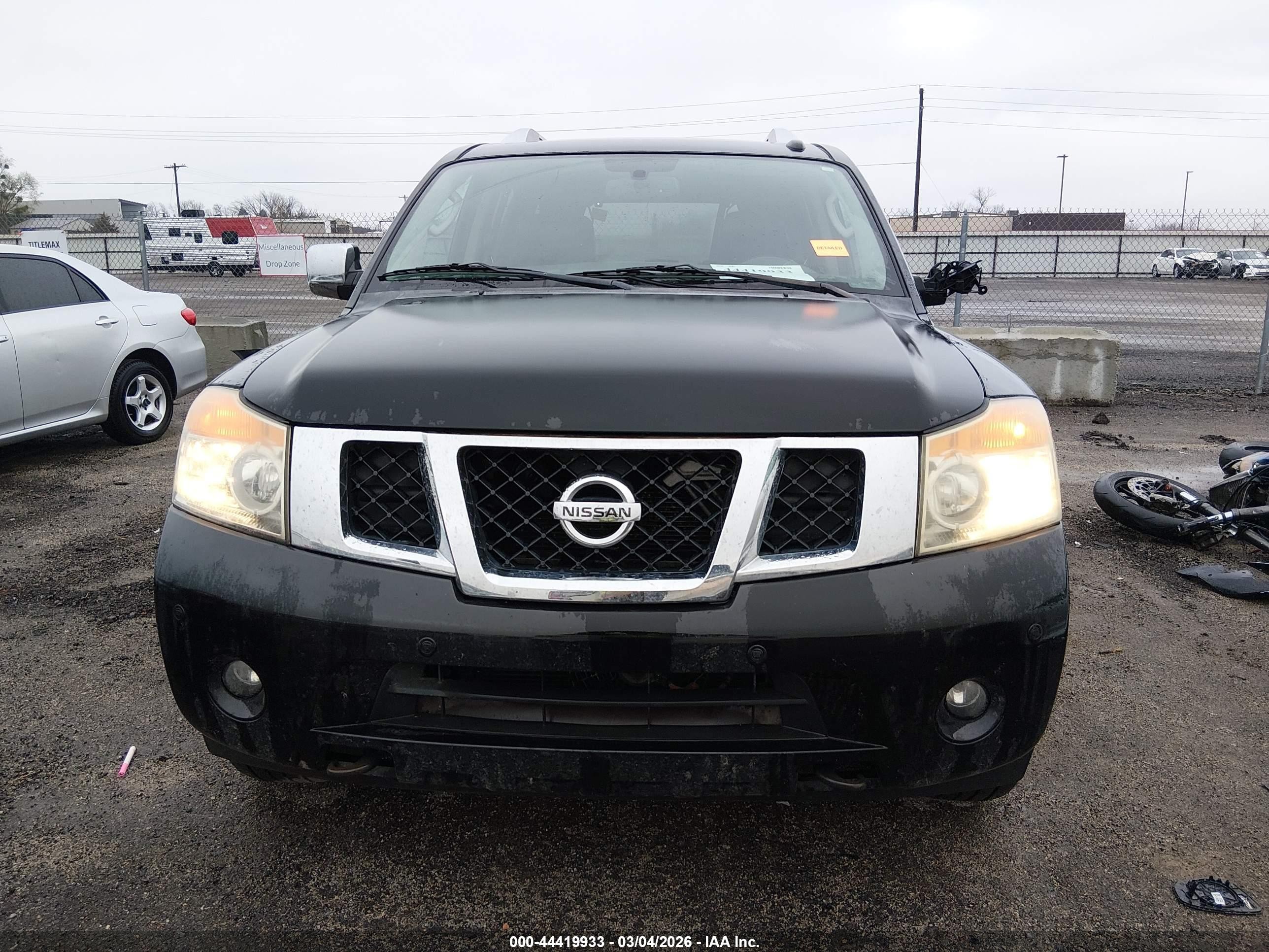 2012 Nissan Armada Platinum Black vin: 5N1BA0NE0CN608341