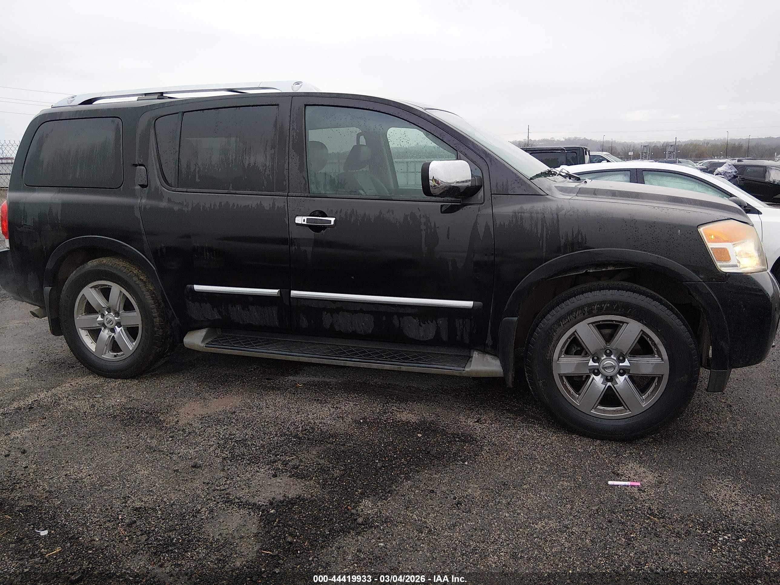 2012 Nissan Armada Platinum Black vin: 5N1BA0NE0CN608341