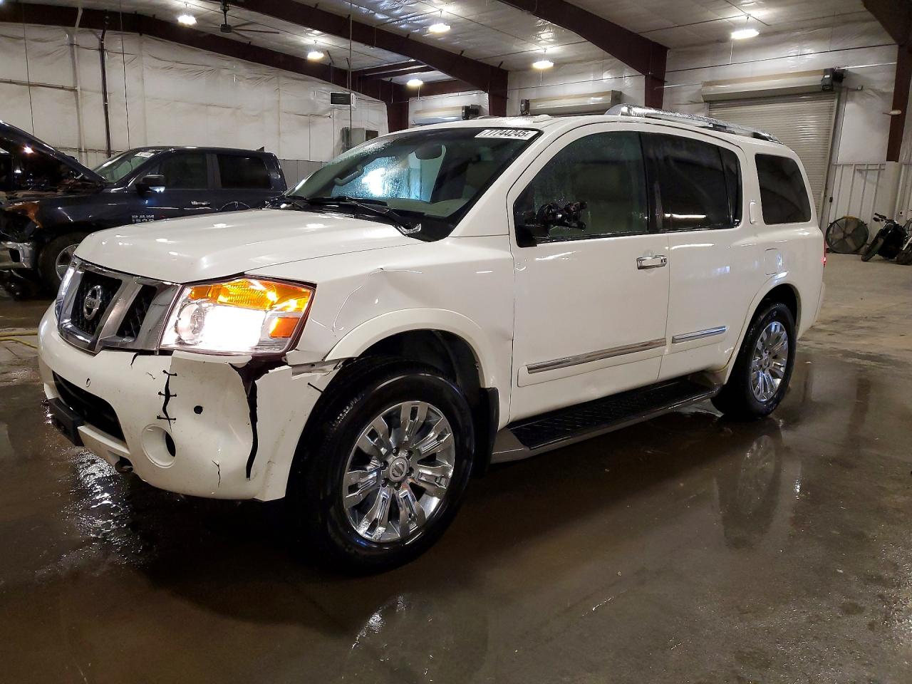 2015 Nissan Armada Platinum Белый vin: 5N1BA0NE0FN603791