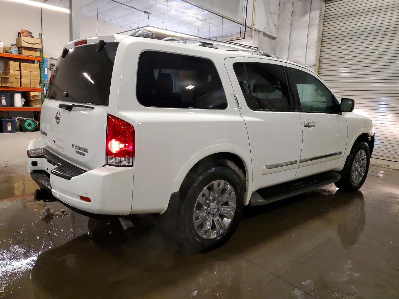 2015 Nissan Armada Platinum Белый vin: 5N1BA0NE0FN603791