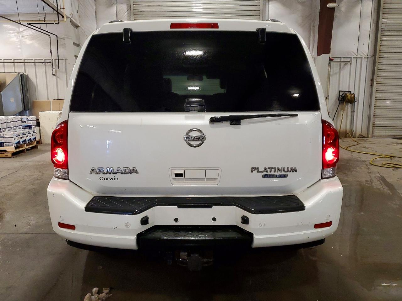 2015 Nissan Armada Platinum Белый vin: 5N1BA0NE0FN603791
