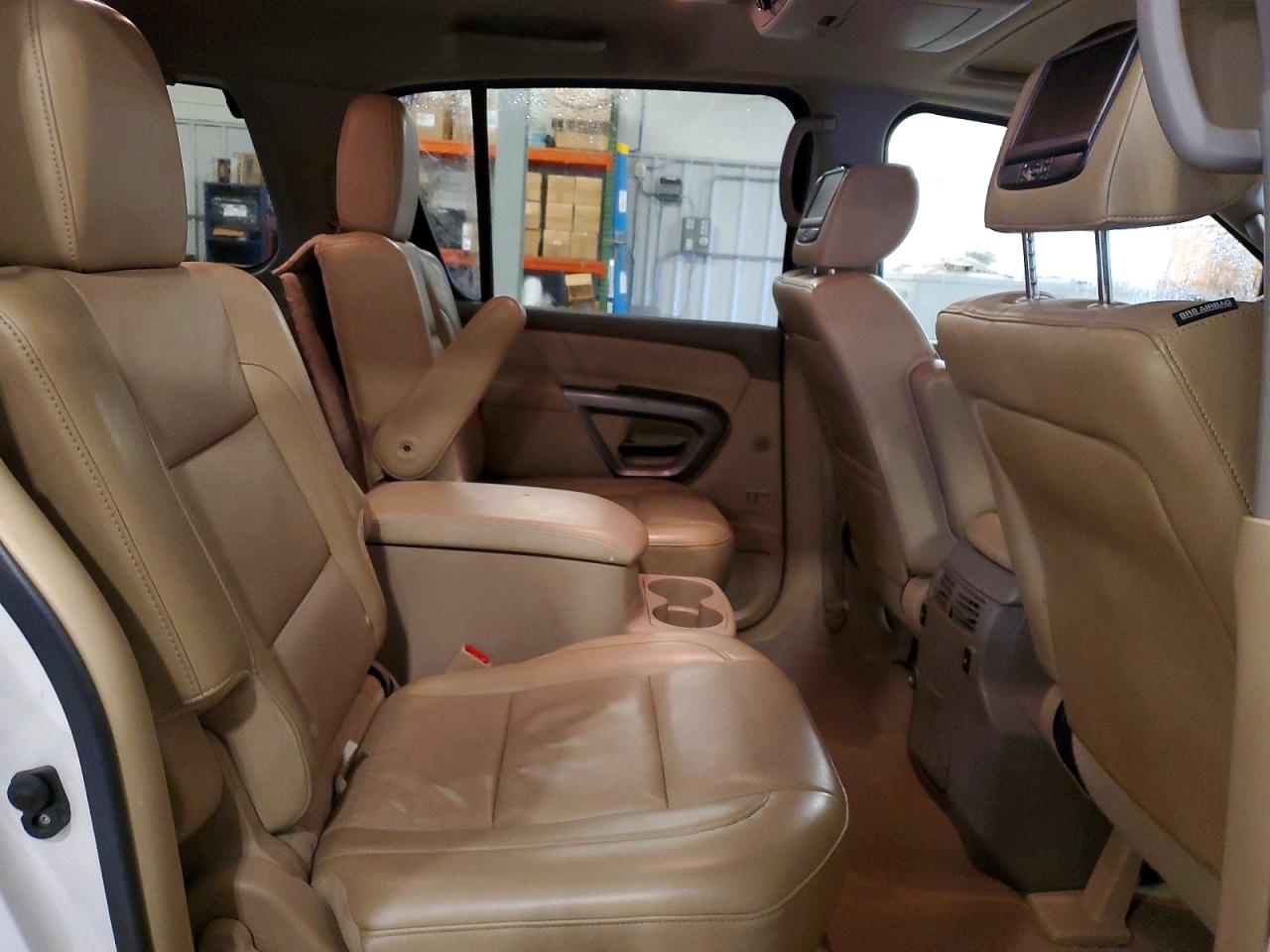 2015 Nissan Armada Platinum Белый vin: 5N1BA0NE0FN603791