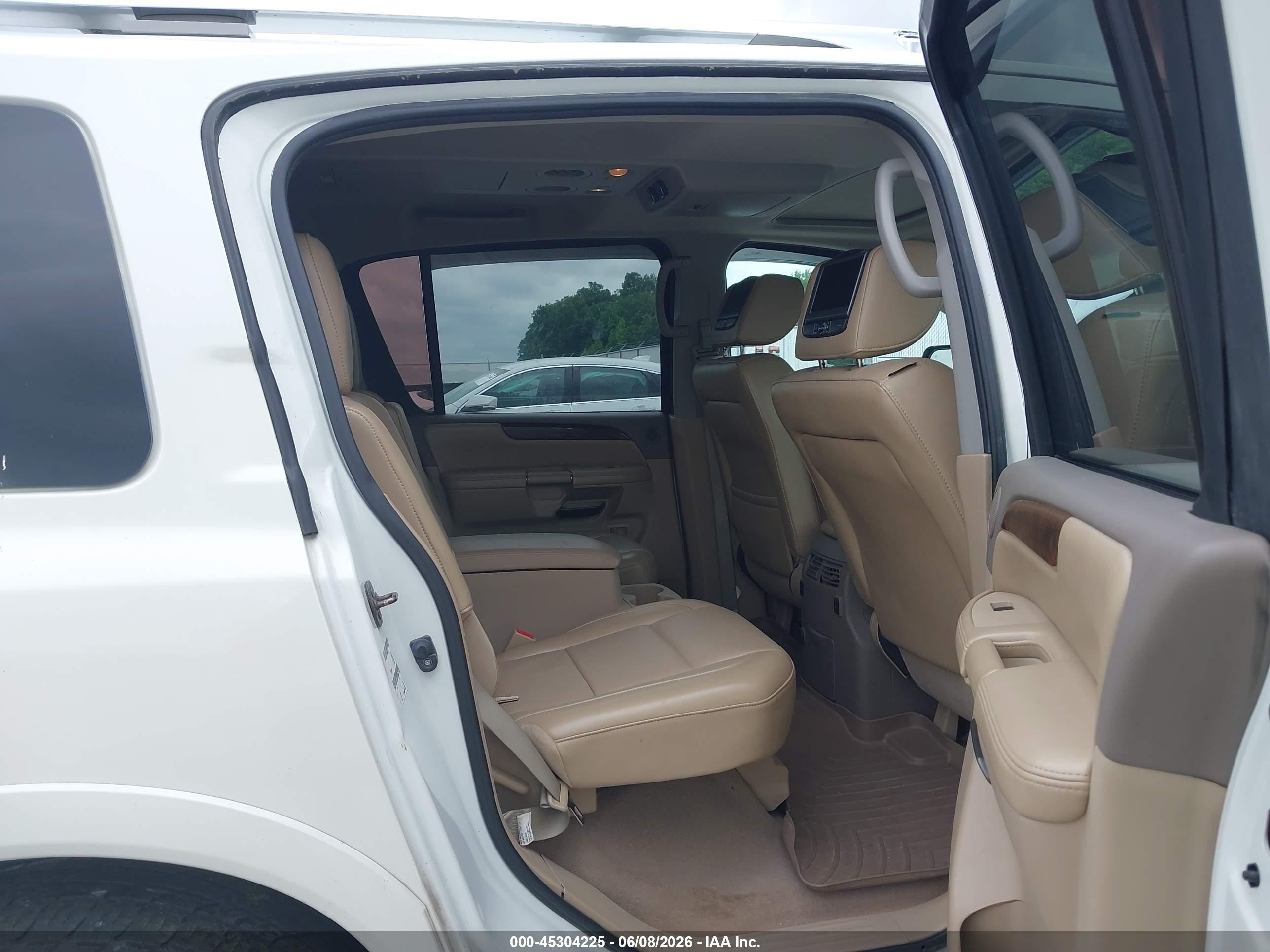 2013 Nissan Armada Platinum White vin: 5N1BA0NE2DN612702