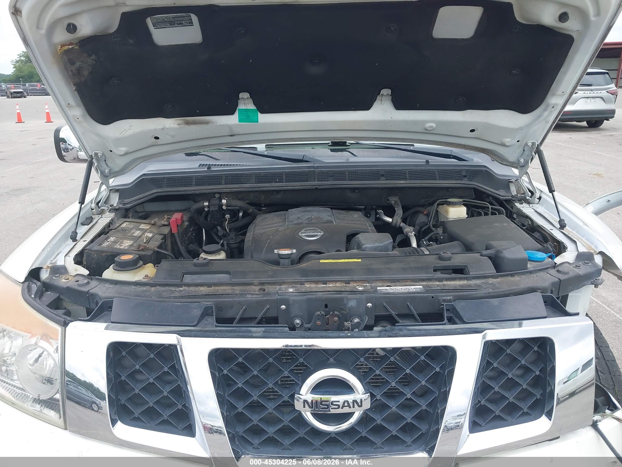 2013 Nissan Armada Platinum White vin: 5N1BA0NE2DN612702