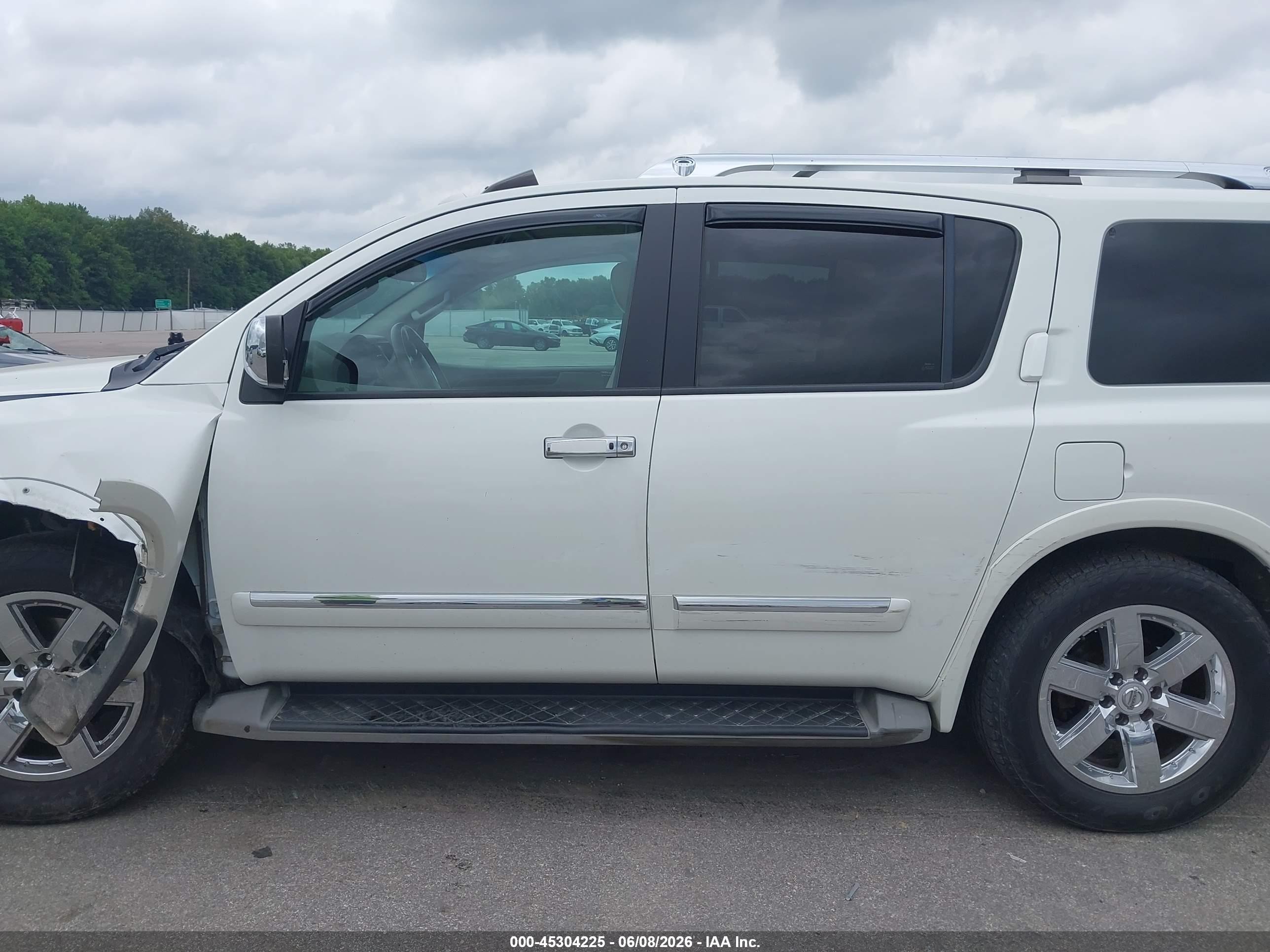 2013 Nissan Armada Platinum White vin: 5N1BA0NE2DN612702