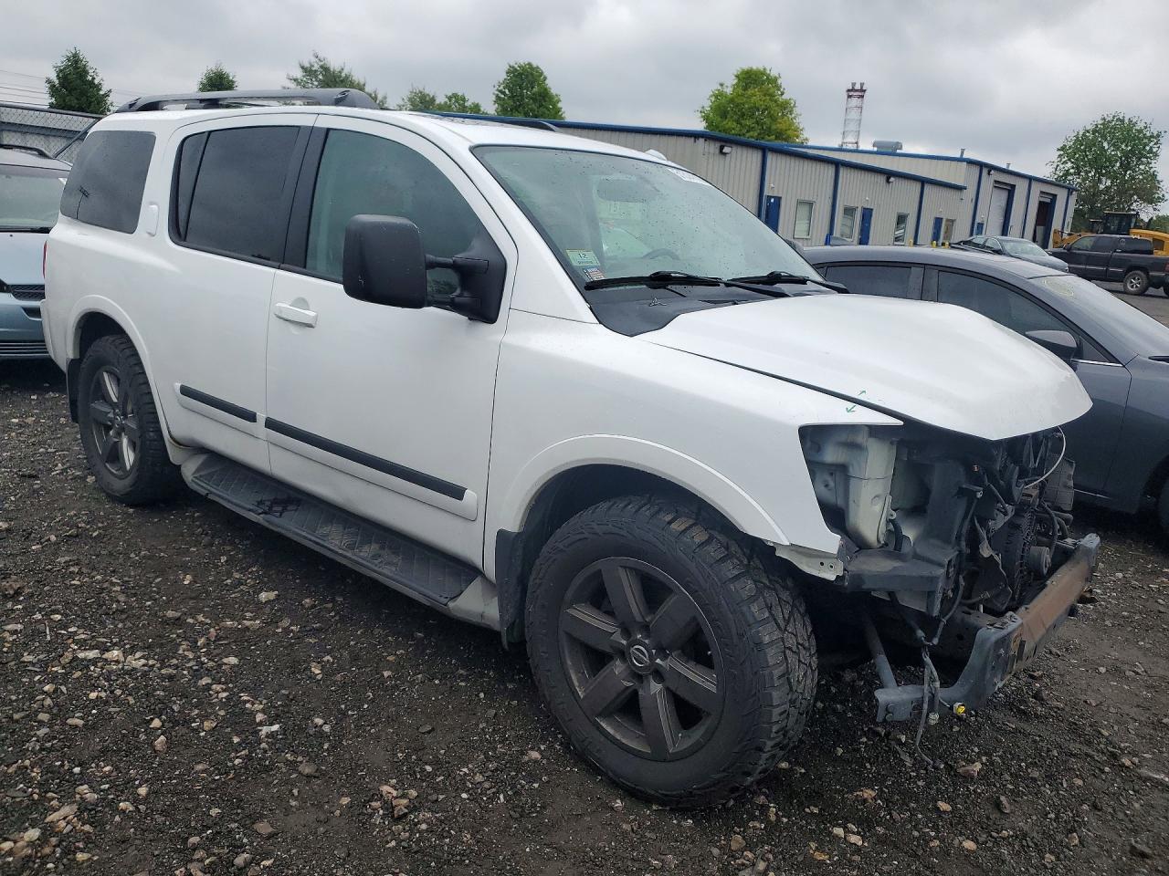 2014 Nissan Armada Platinum White vin: 5N1BA0NE3EN601483