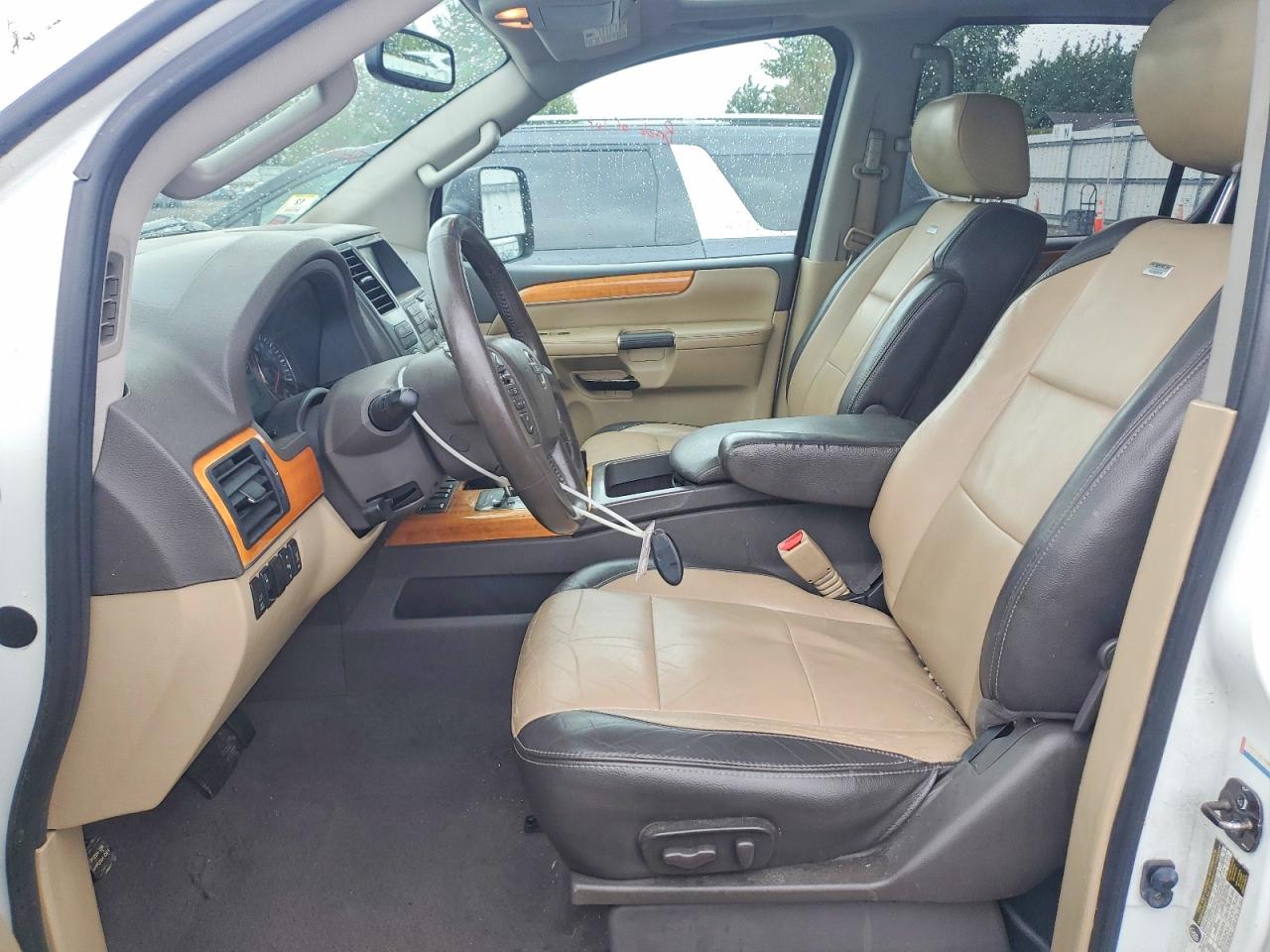 2014 Nissan Armada Platinum White vin: 5N1BA0NE3EN601483