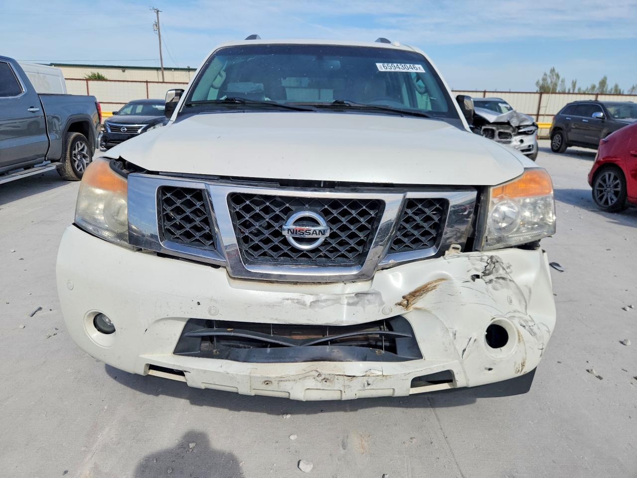 2015 Nissan Armada Platinum White vin: 5N1BA0NE4FN610307