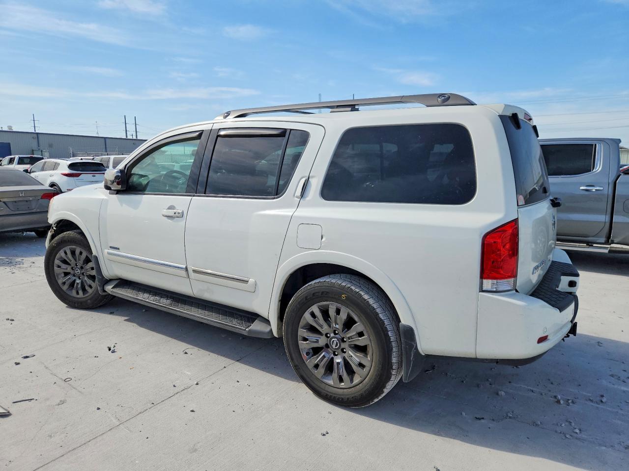 2015 Nissan Armada Platinum White vin: 5N1BA0NE4FN610307