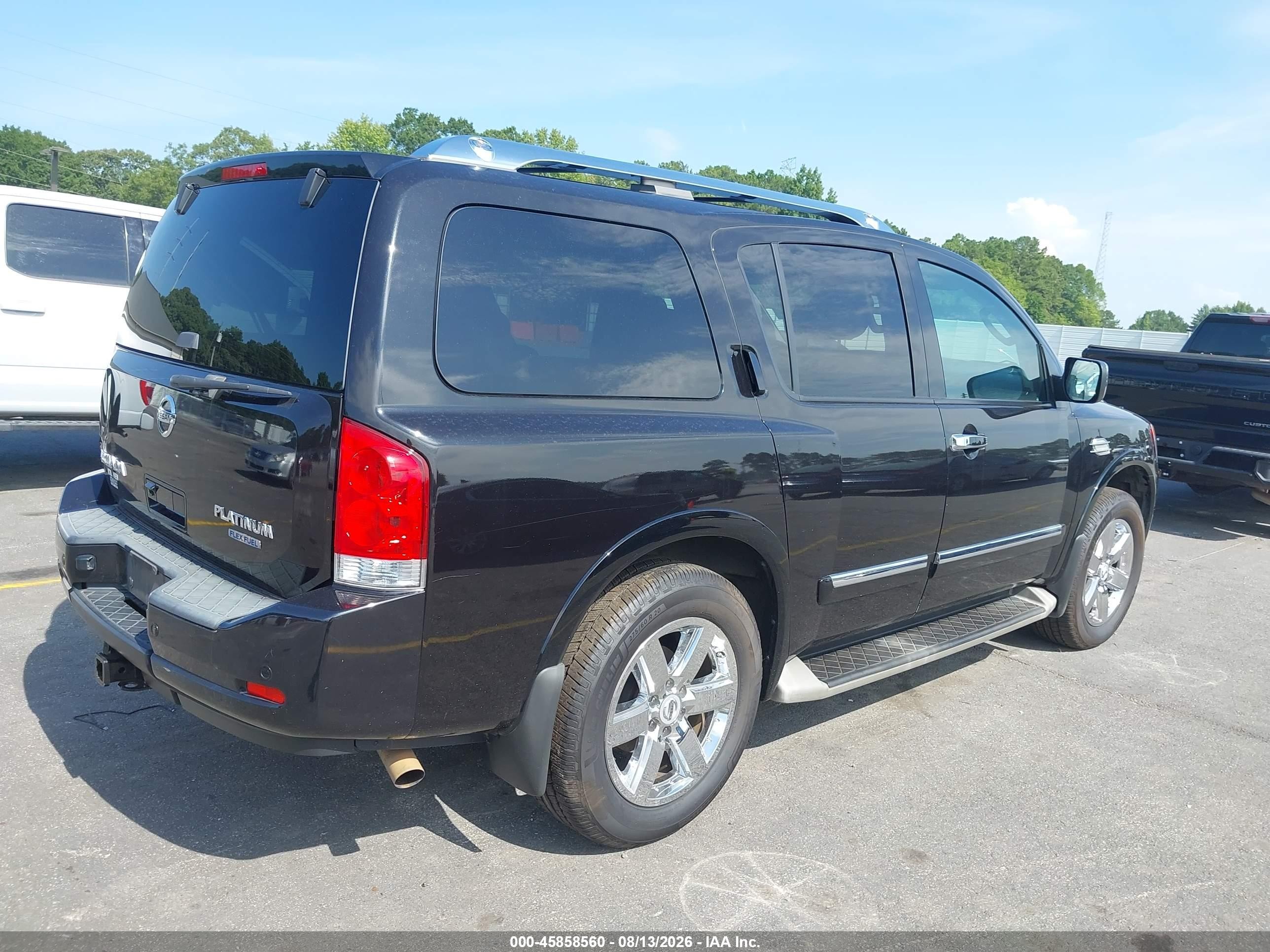 2010 Nissan Armada Platinum Black vin: 5N1BA0NE5AN606159