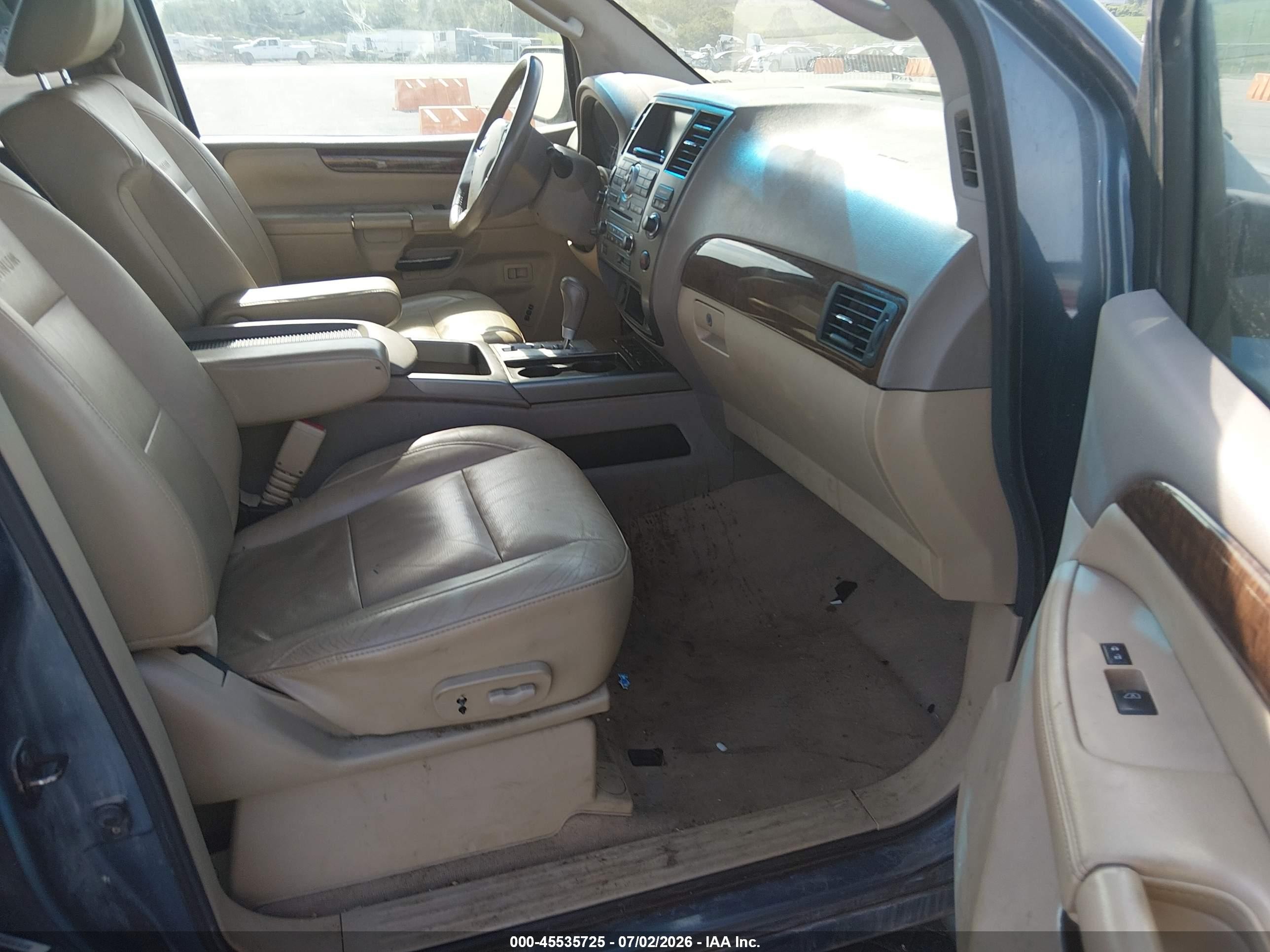 2011 Nissan Armada Platinum Синий vin: 5N1BA0NE5BN608382