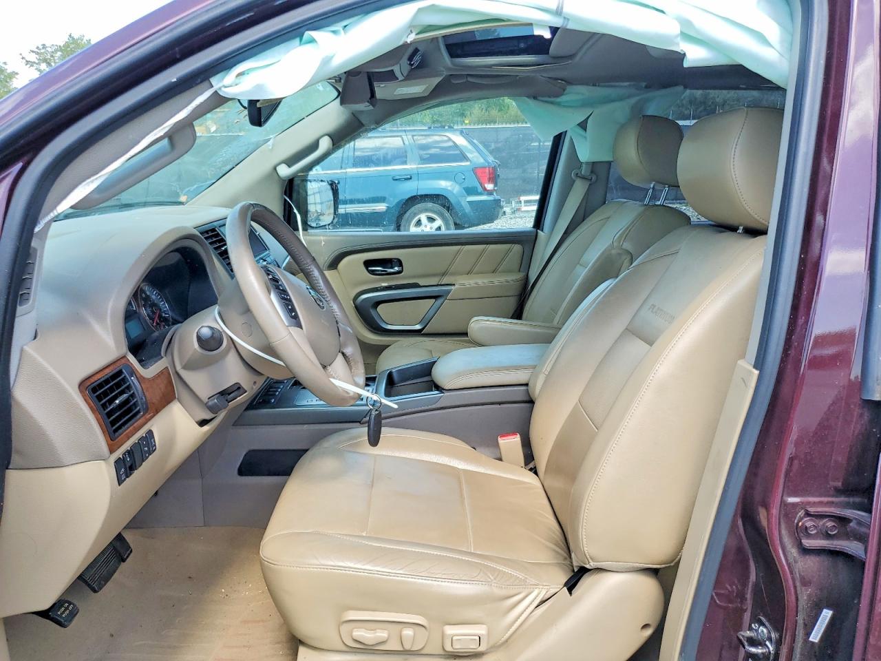2015 Nissan Armada Platinum Maroon vin: 5N1BA0NE5FN613099