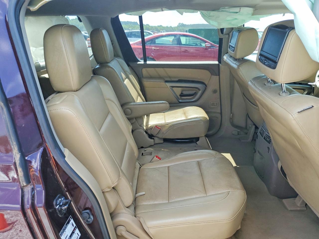 2015 Nissan Armada Platinum Maroon vin: 5N1BA0NE5FN613099